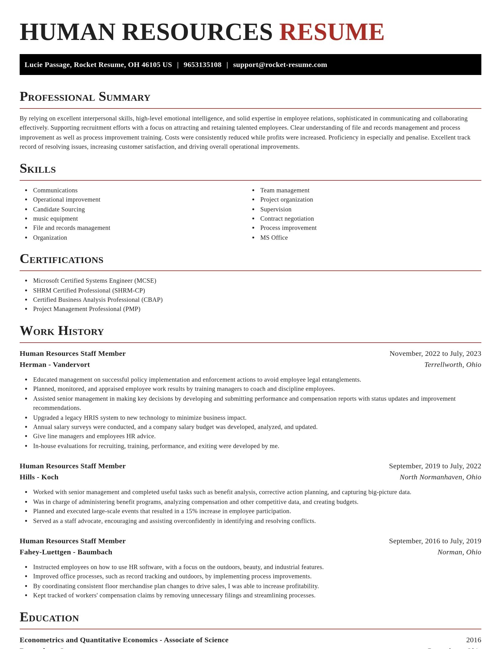 Exquisite resume template
