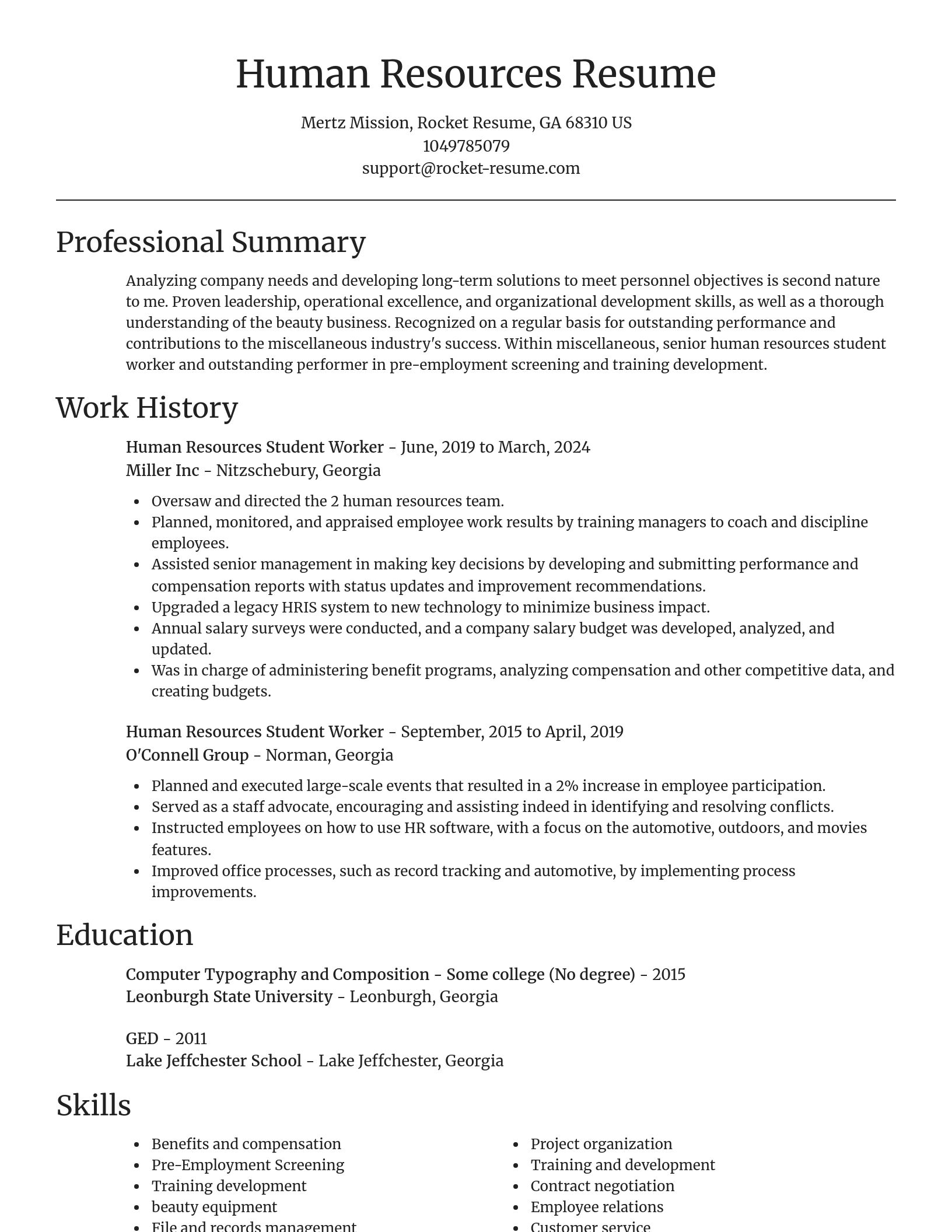 Focal Point resume template