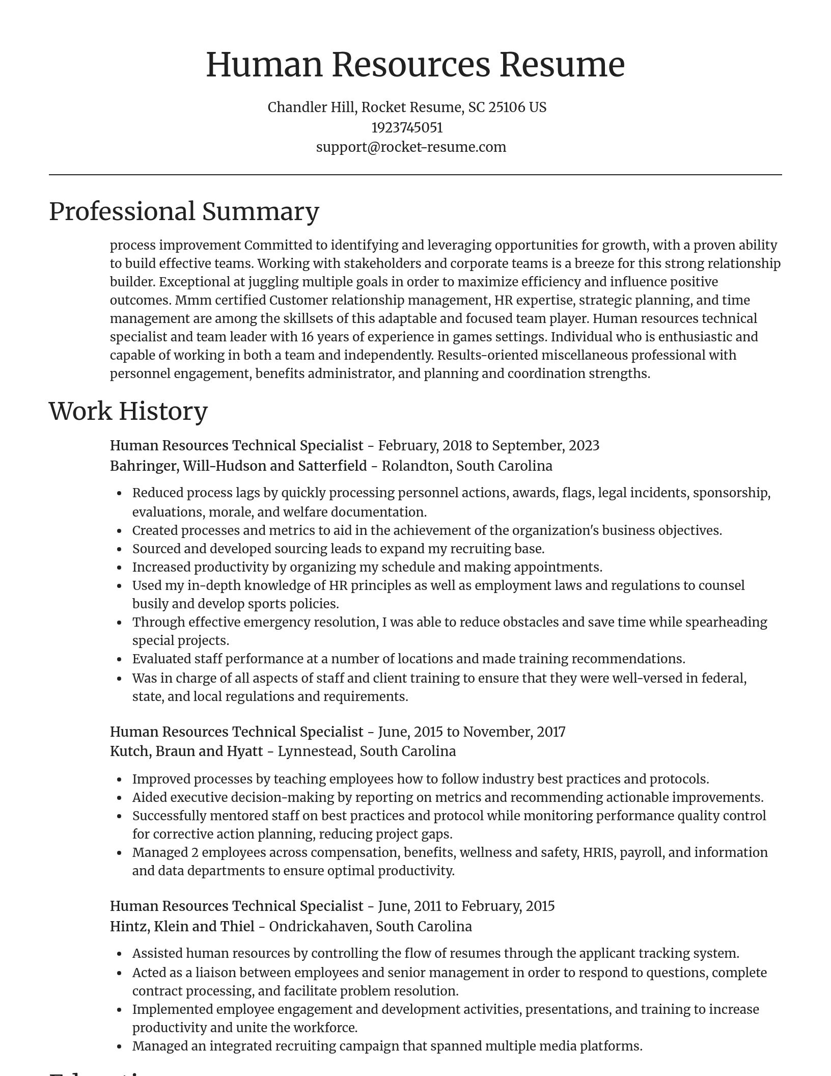 Focal Point resume template