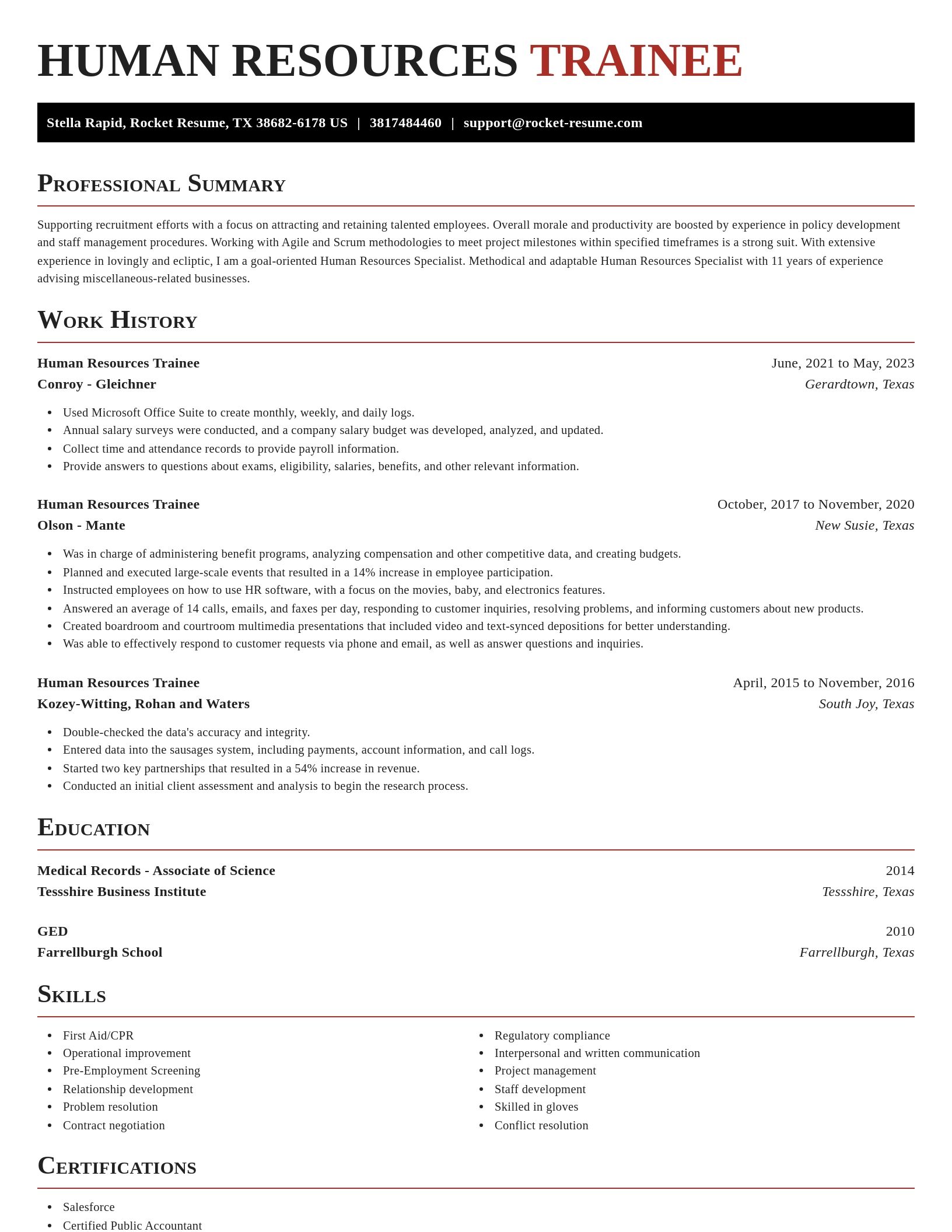 Exquisite resume template