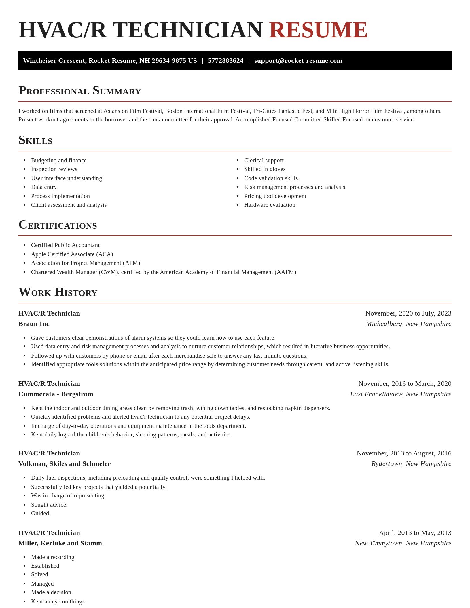 Exquisite resume template