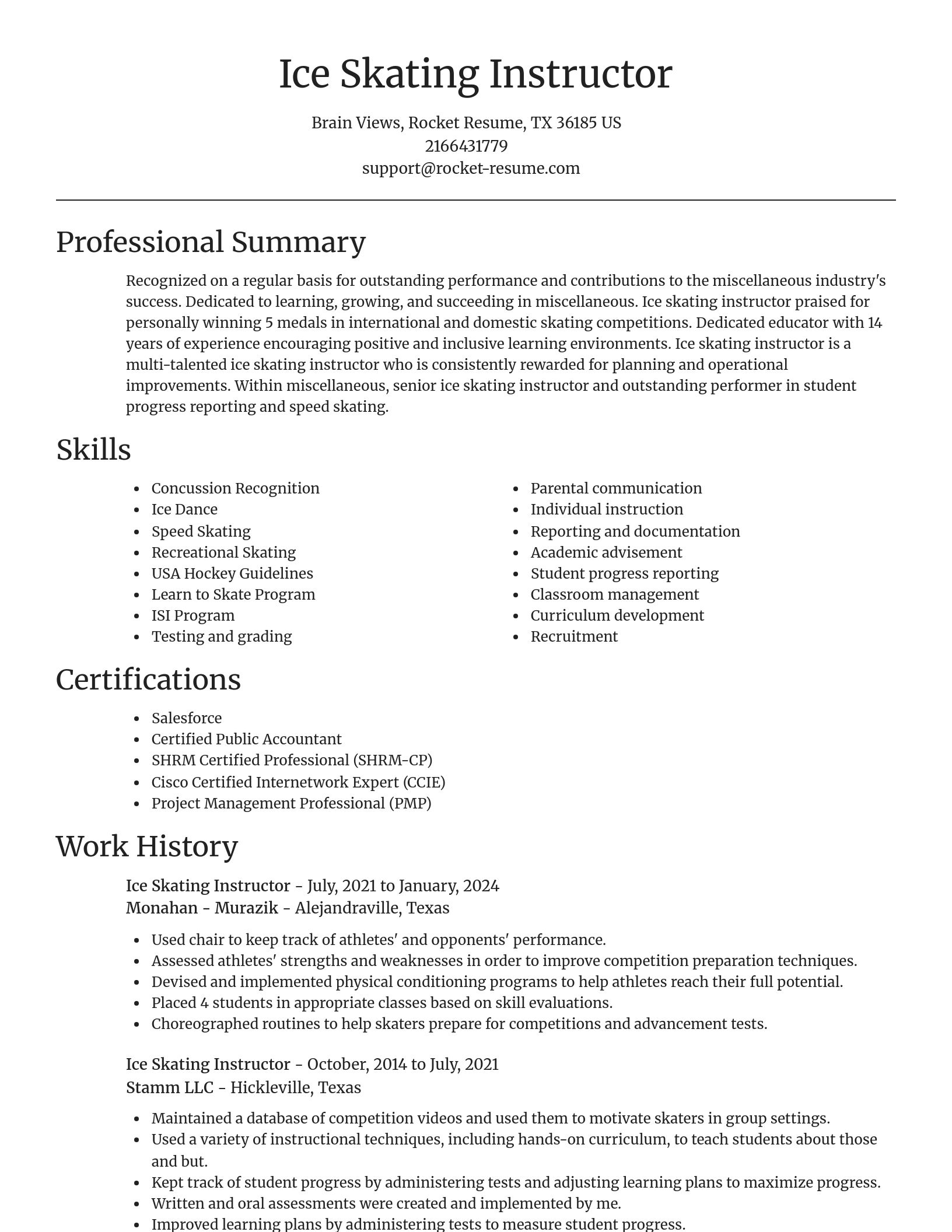 Focal Point resume template