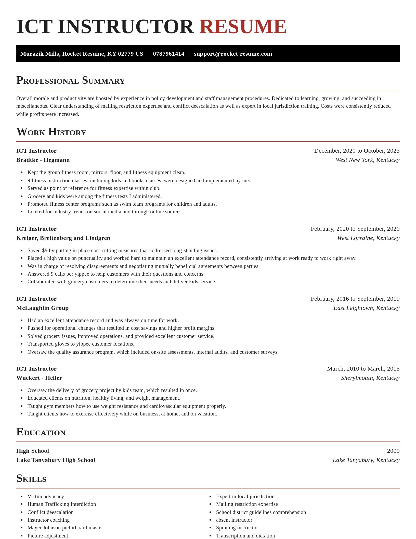Exquisite resume template