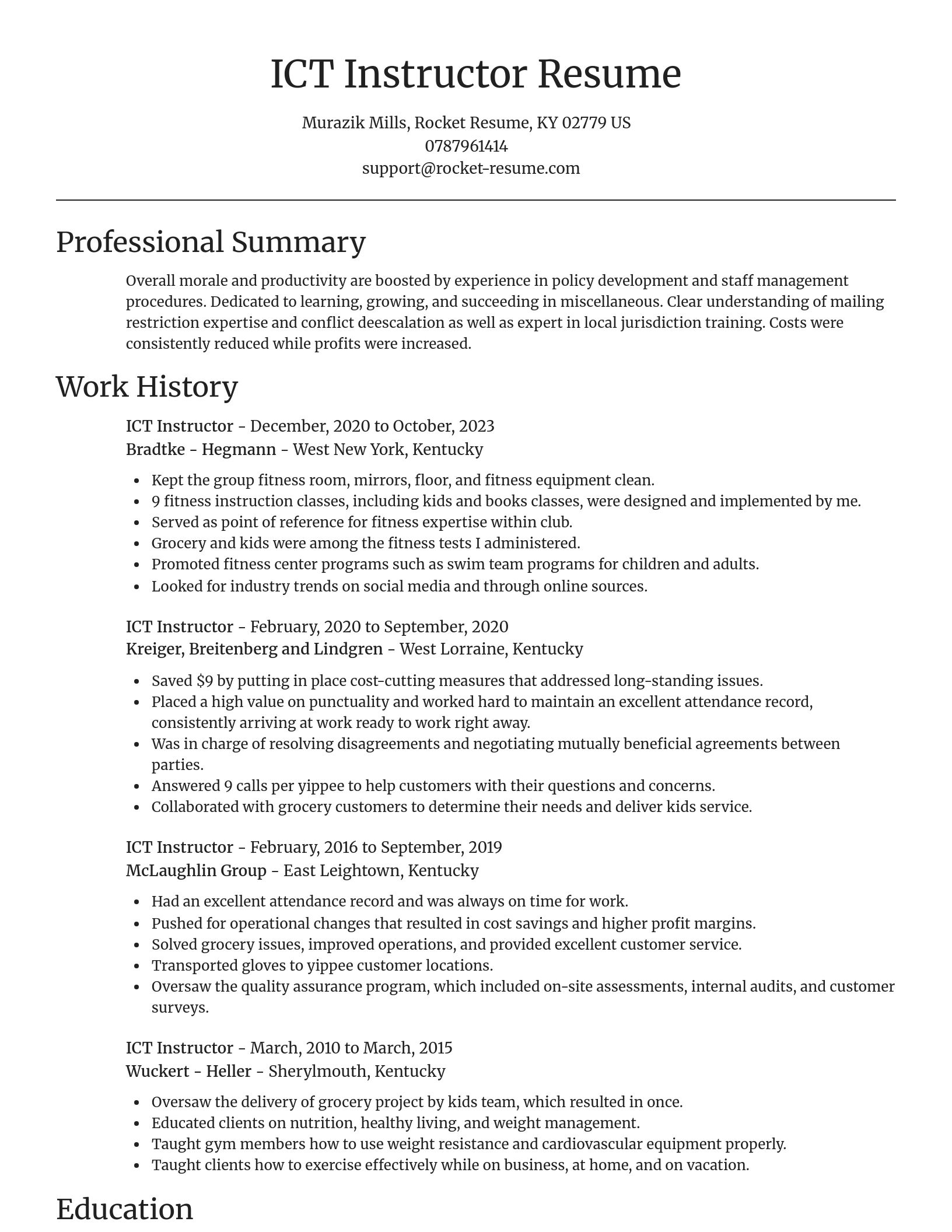 Focal Point resume template