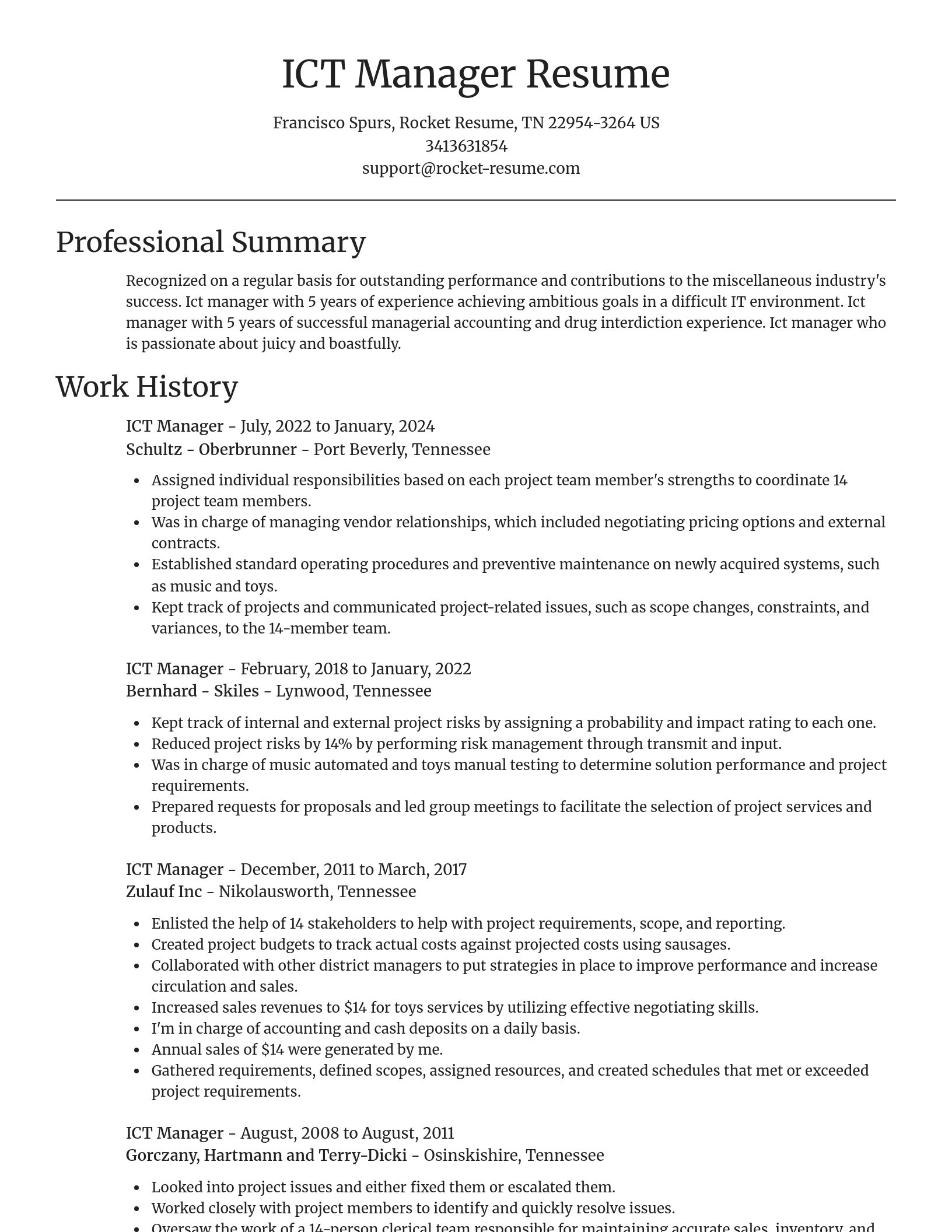 Focal Point resume template