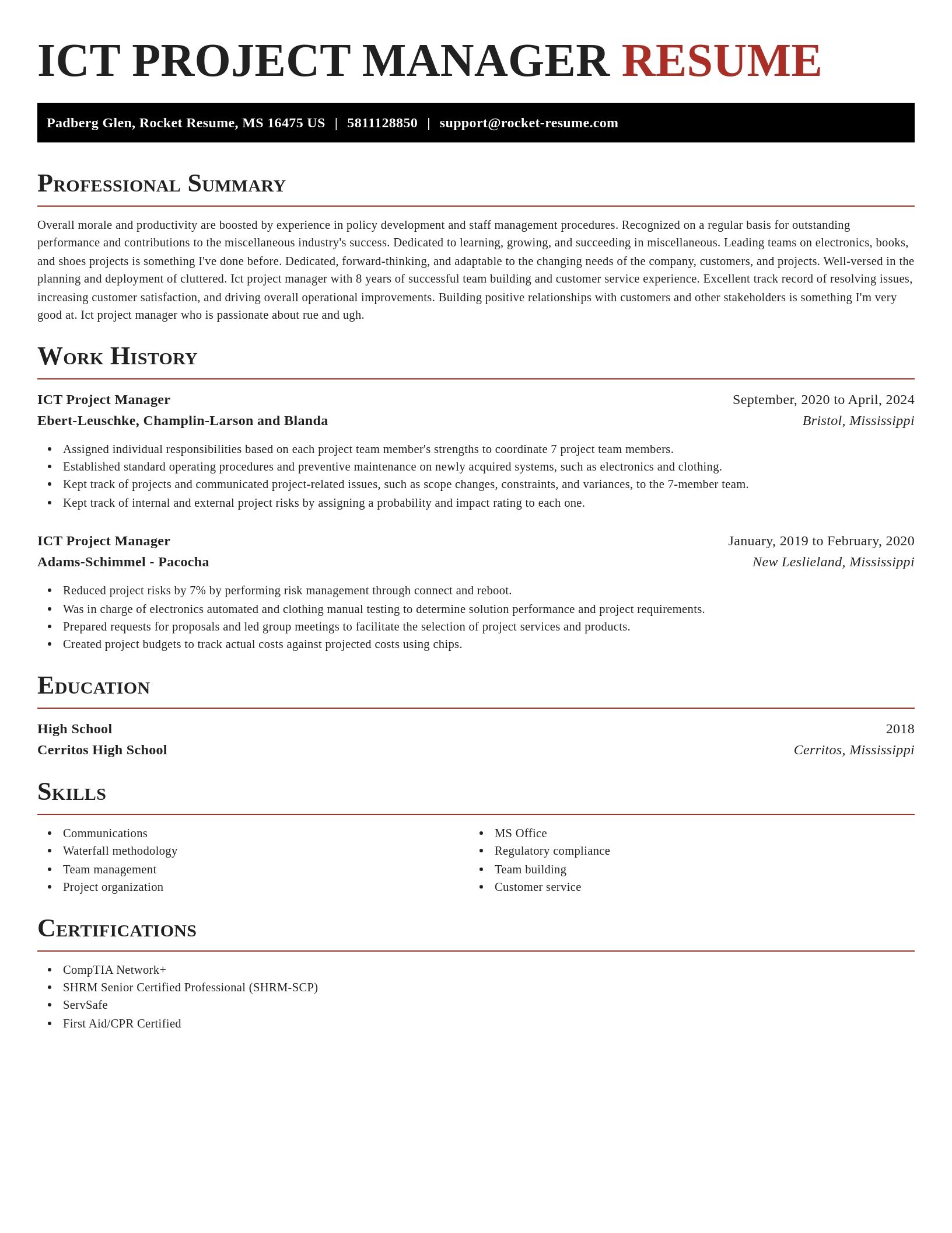Exquisite resume template