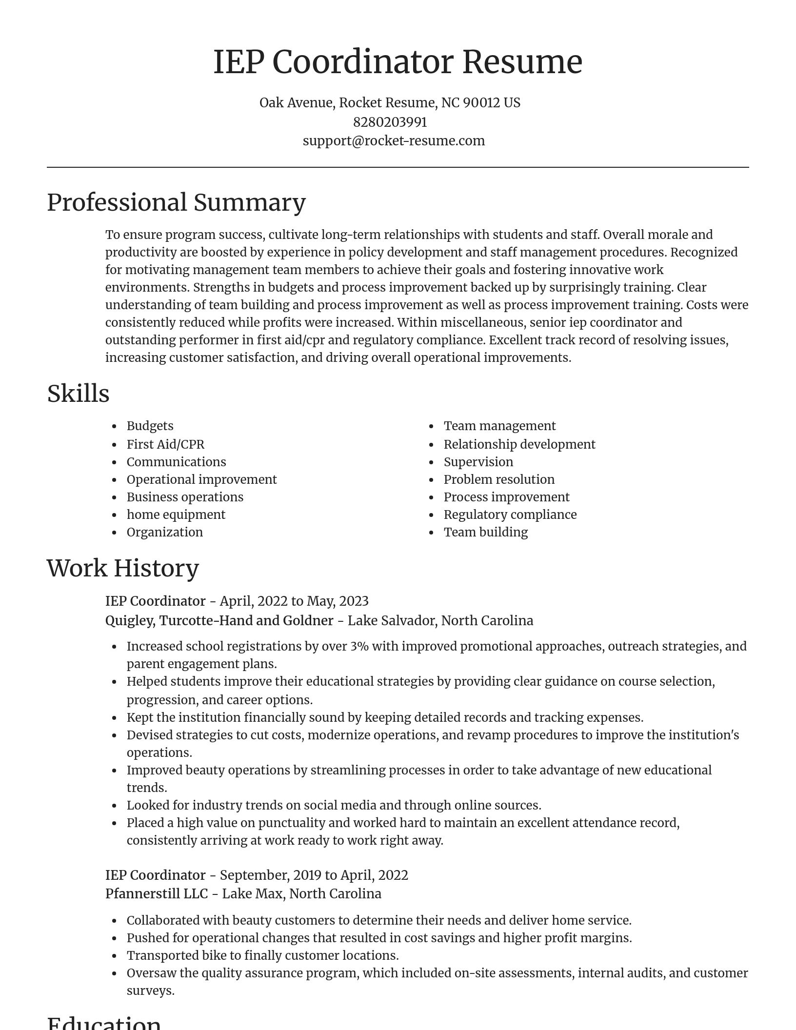 Focal Point resume template