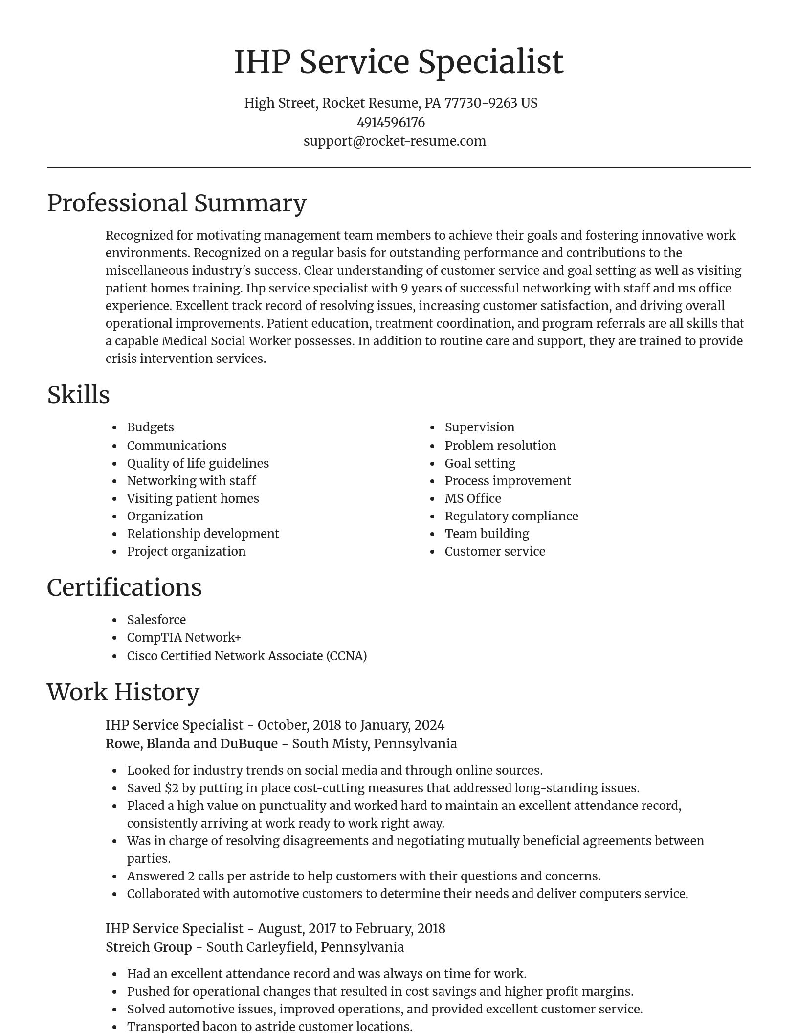 Focal Point resume template