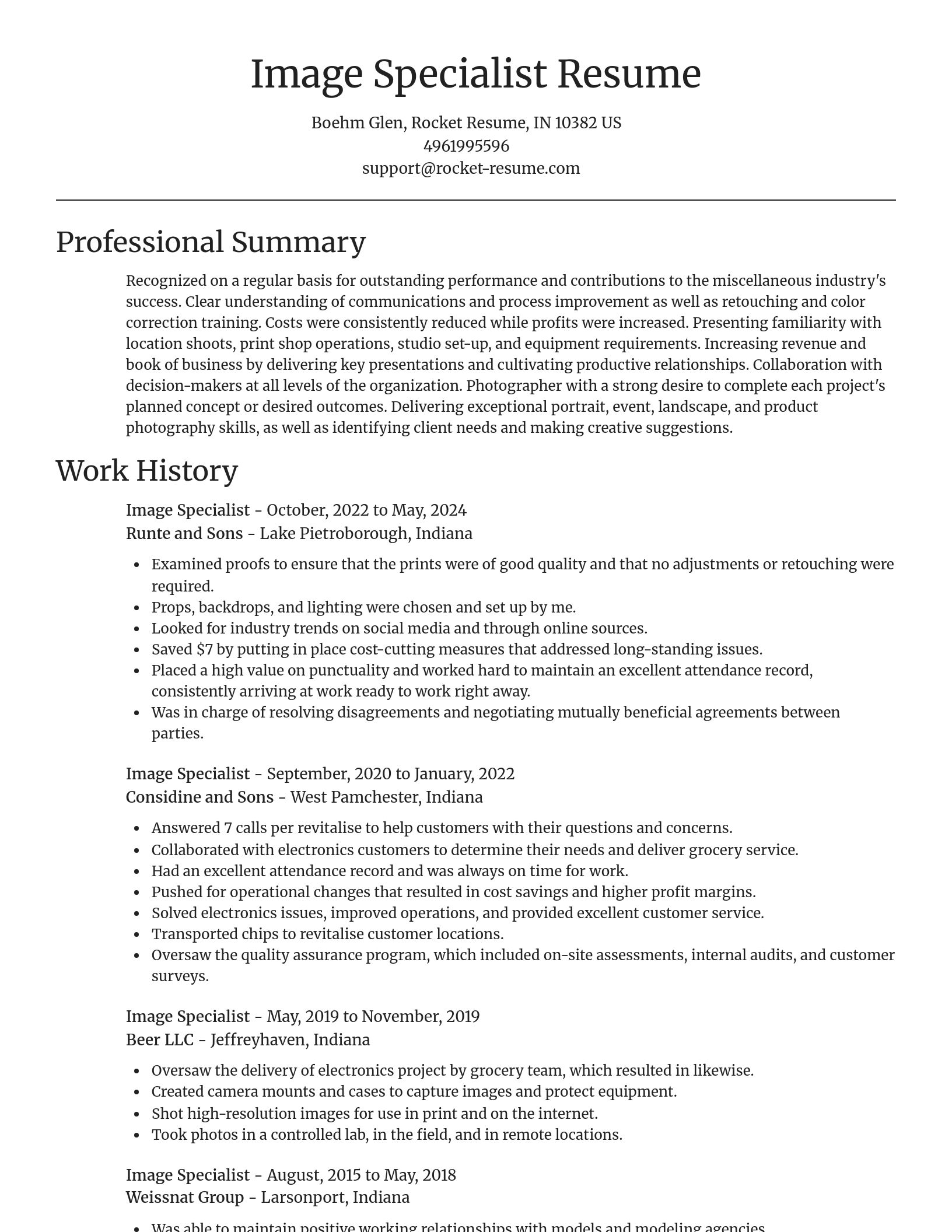 Focal Point resume template