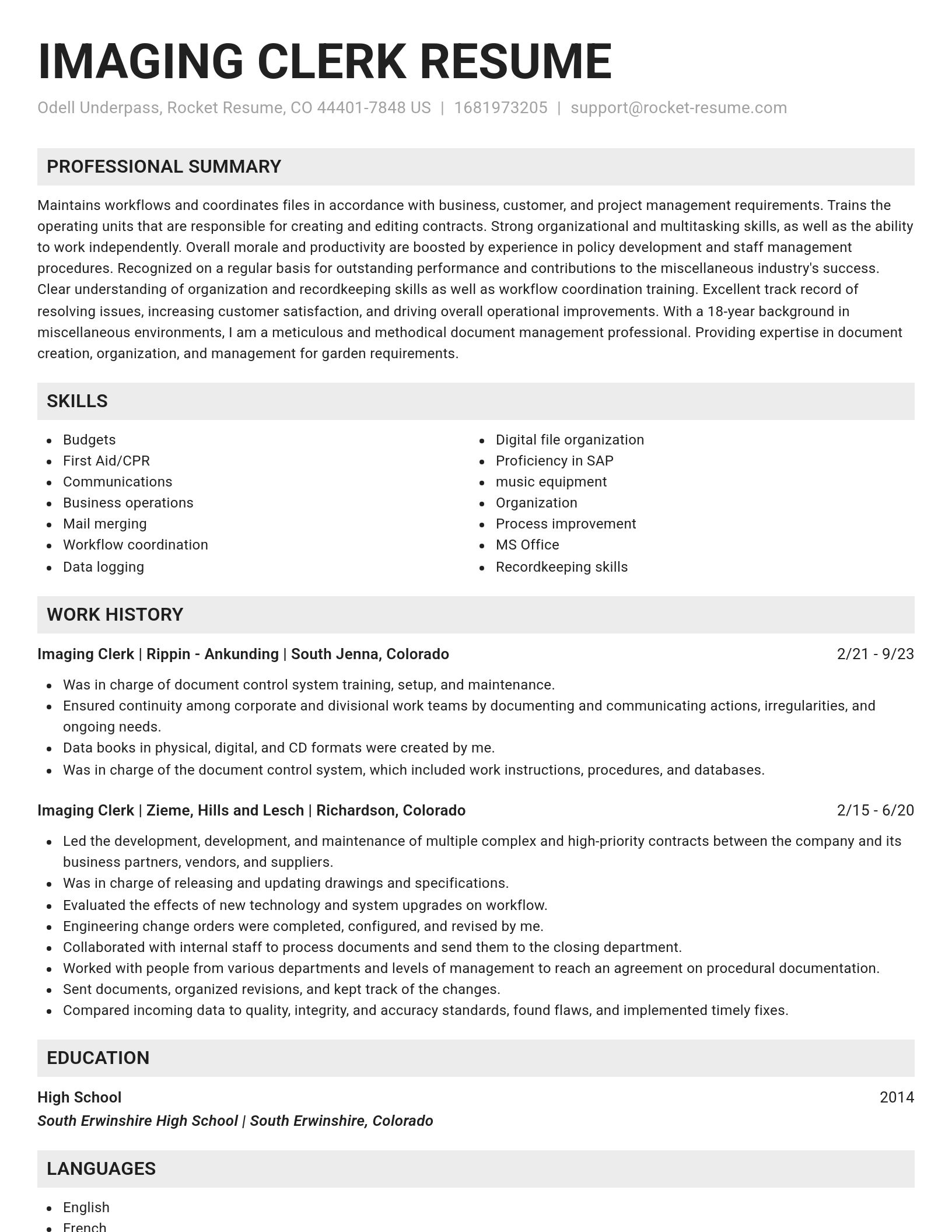 Genius resume template