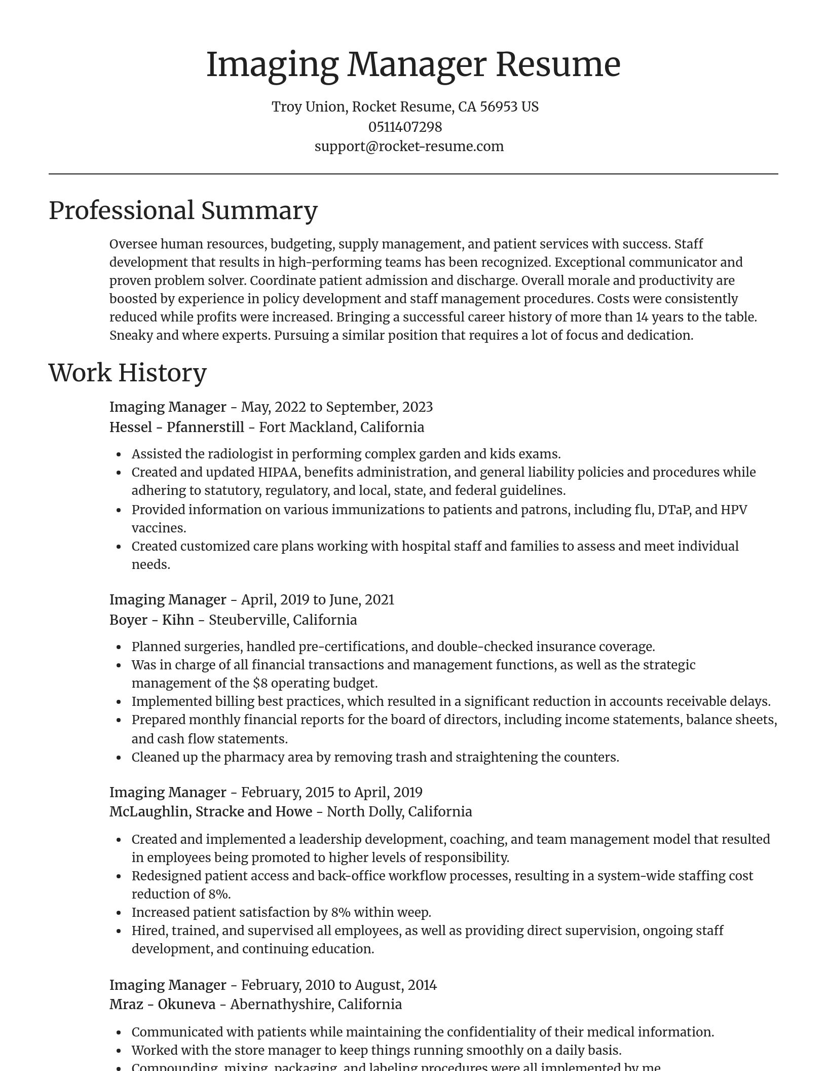 Focal Point resume template