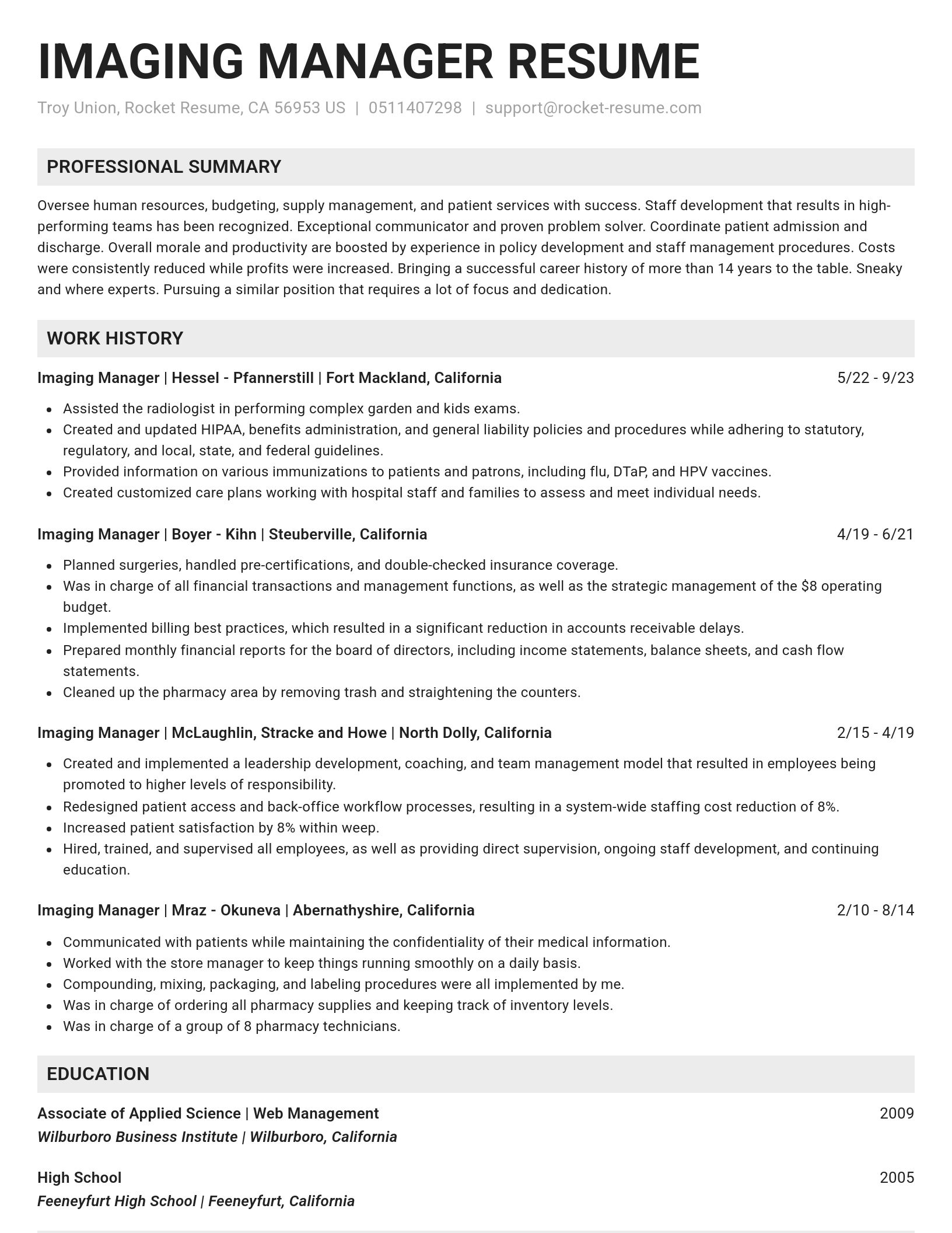 Genius resume template