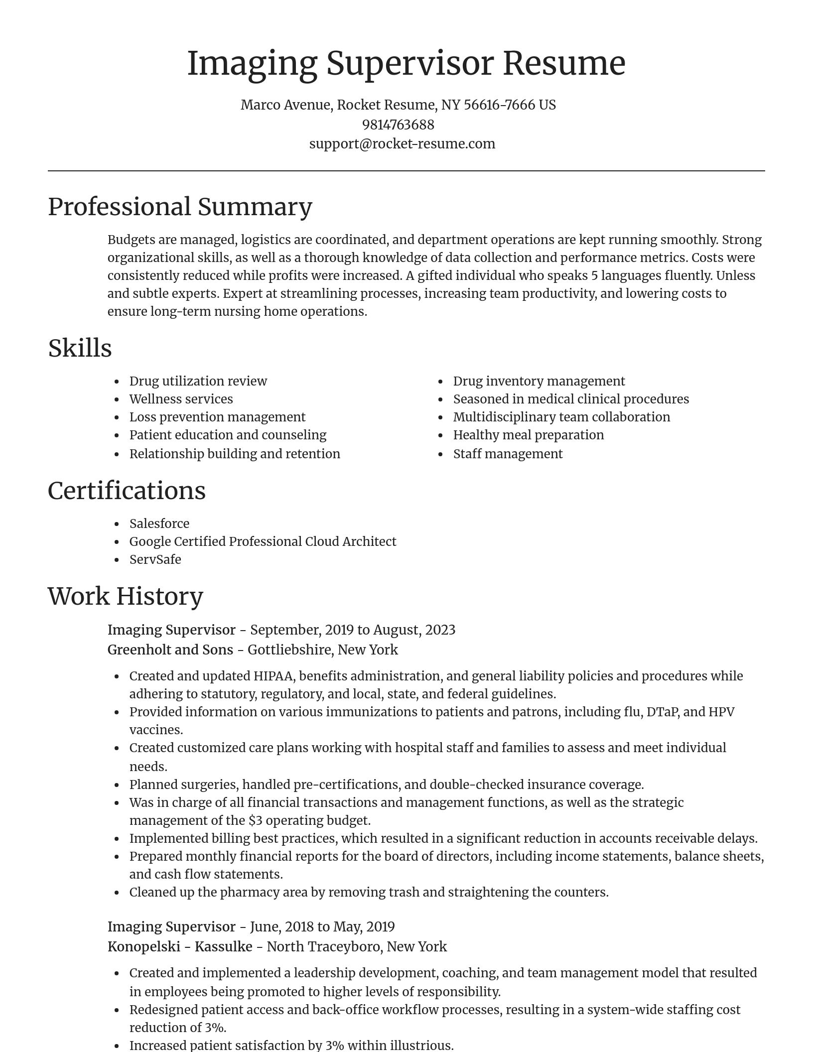 Focal Point resume template