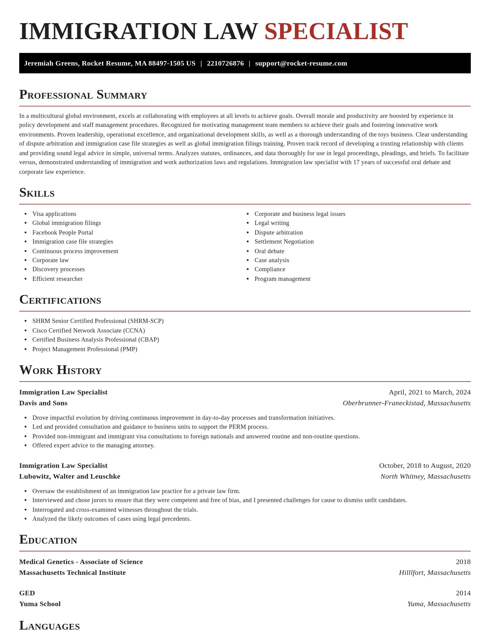 Exquisite resume template