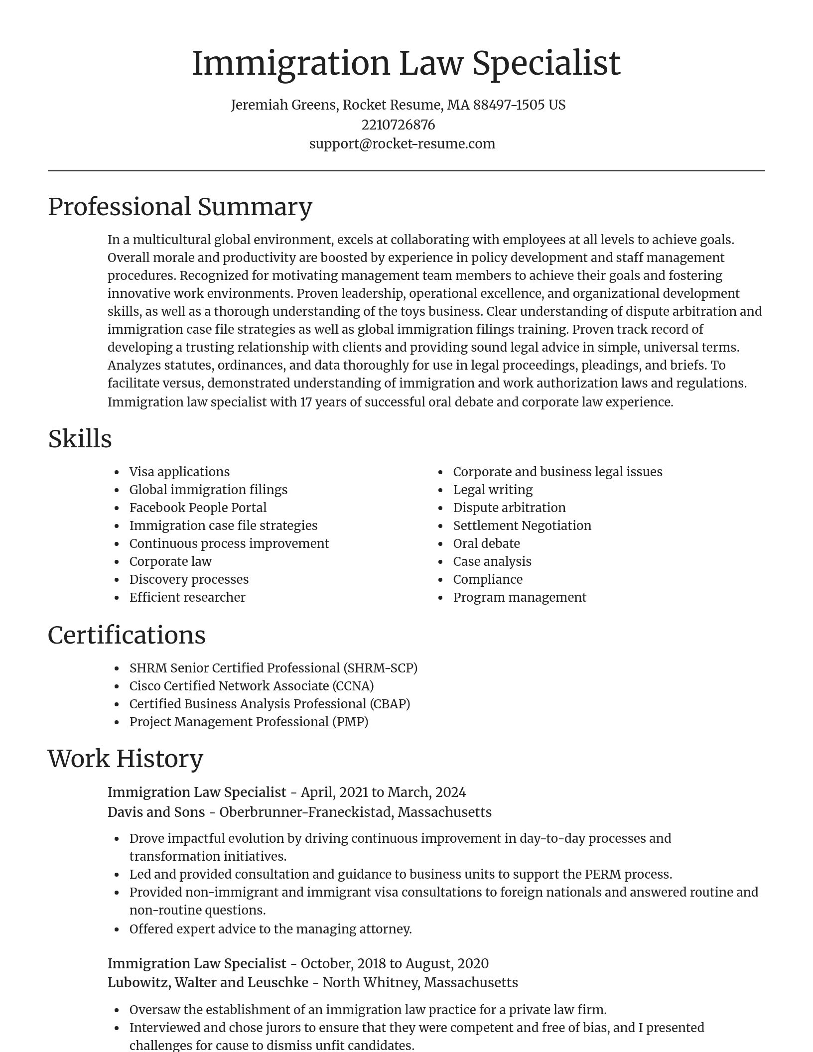 Focal Point resume template
