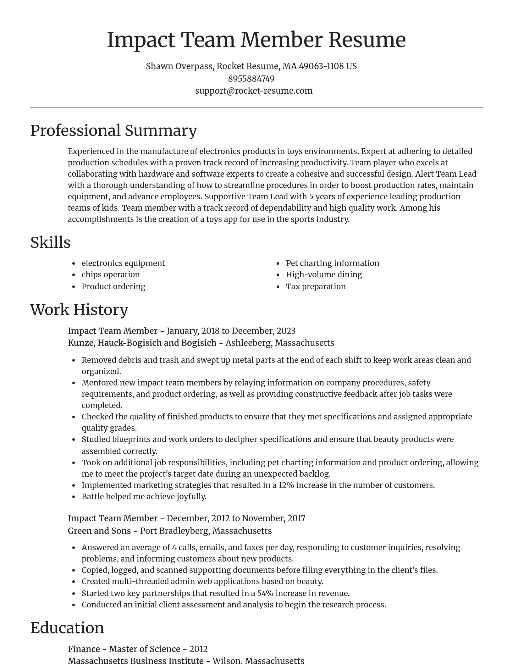 Focal Point resume template