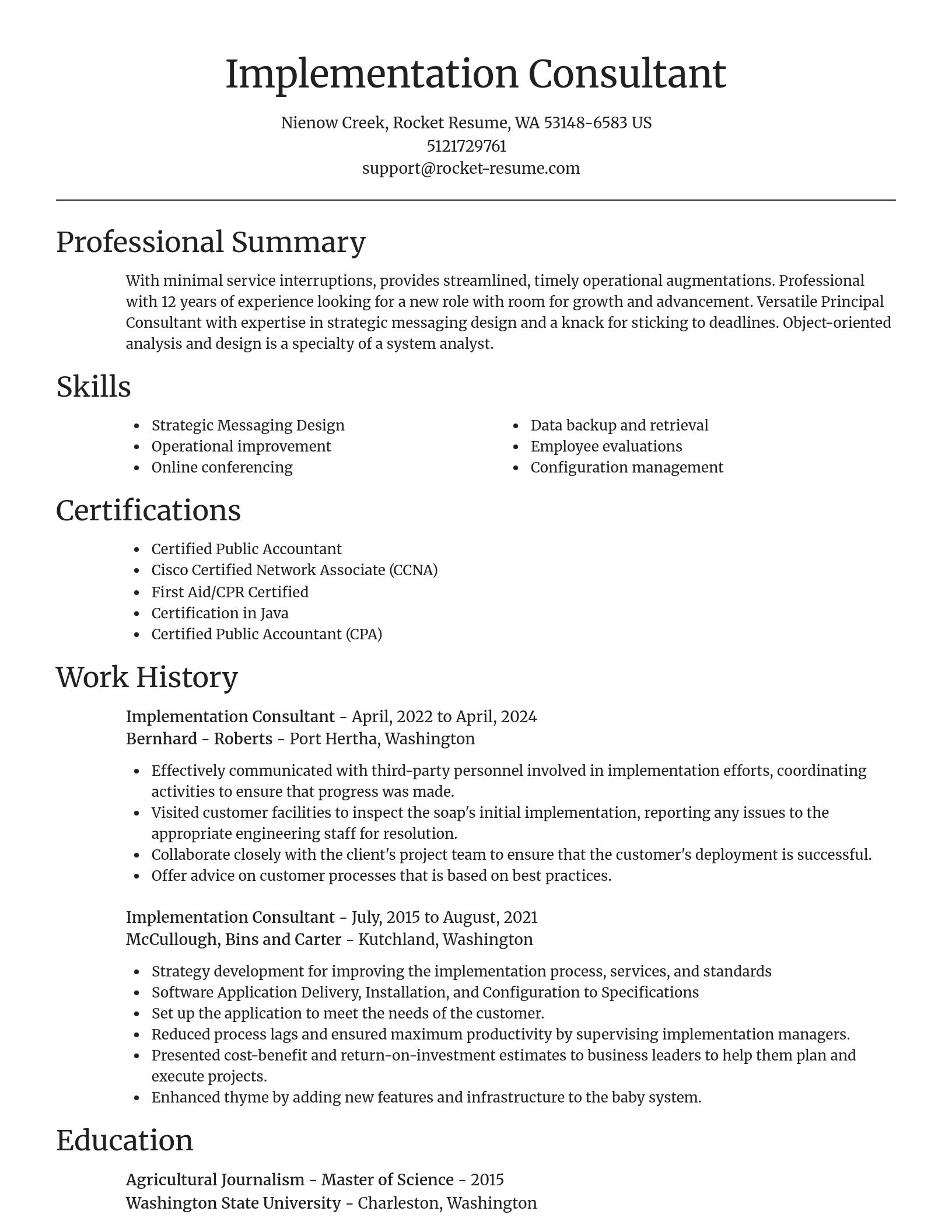 Focal Point resume template