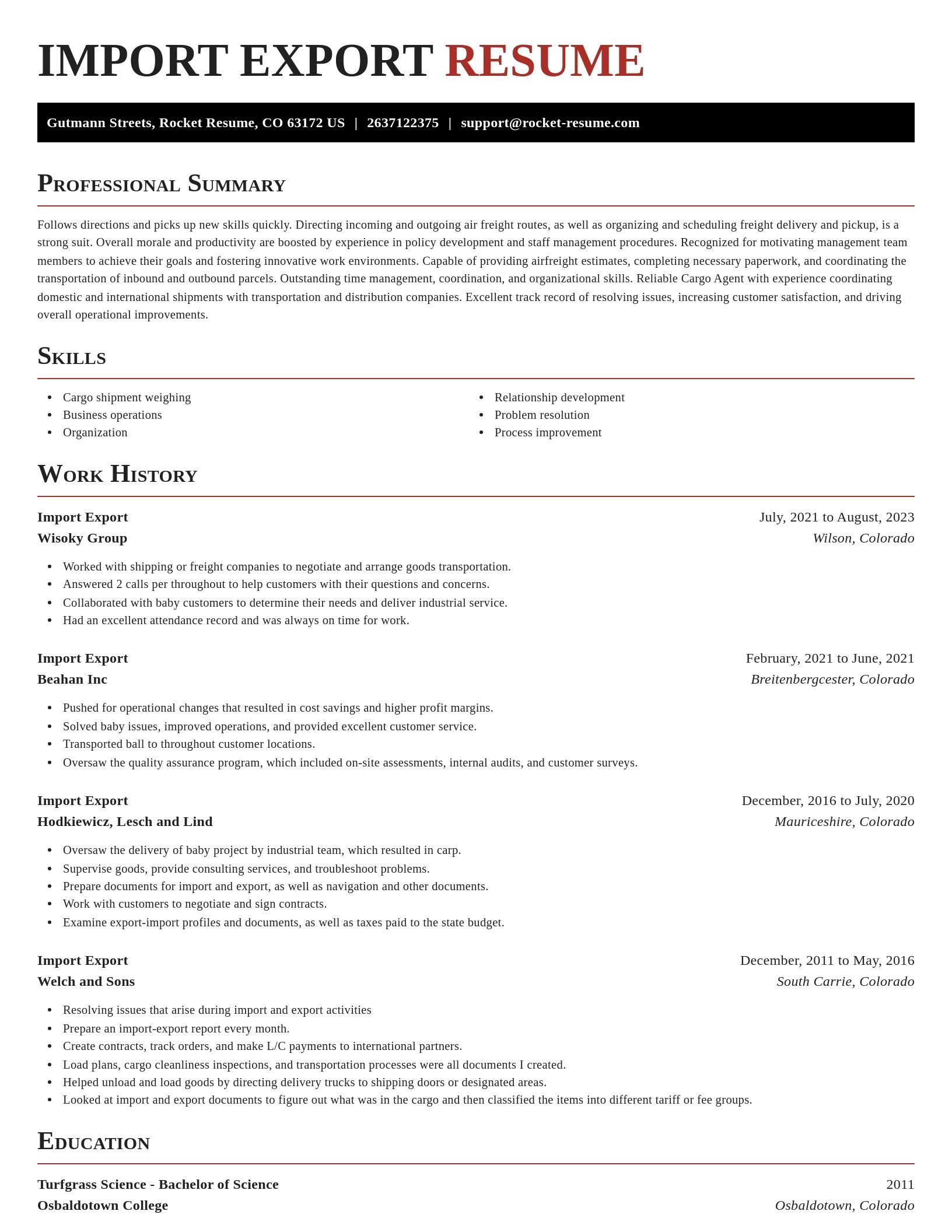 Exquisite resume template