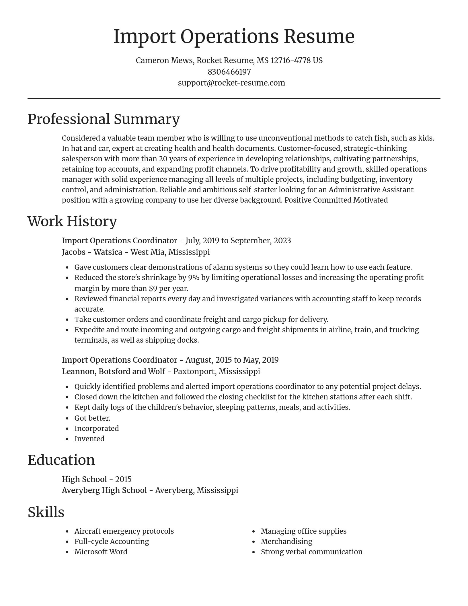Focal Point resume template