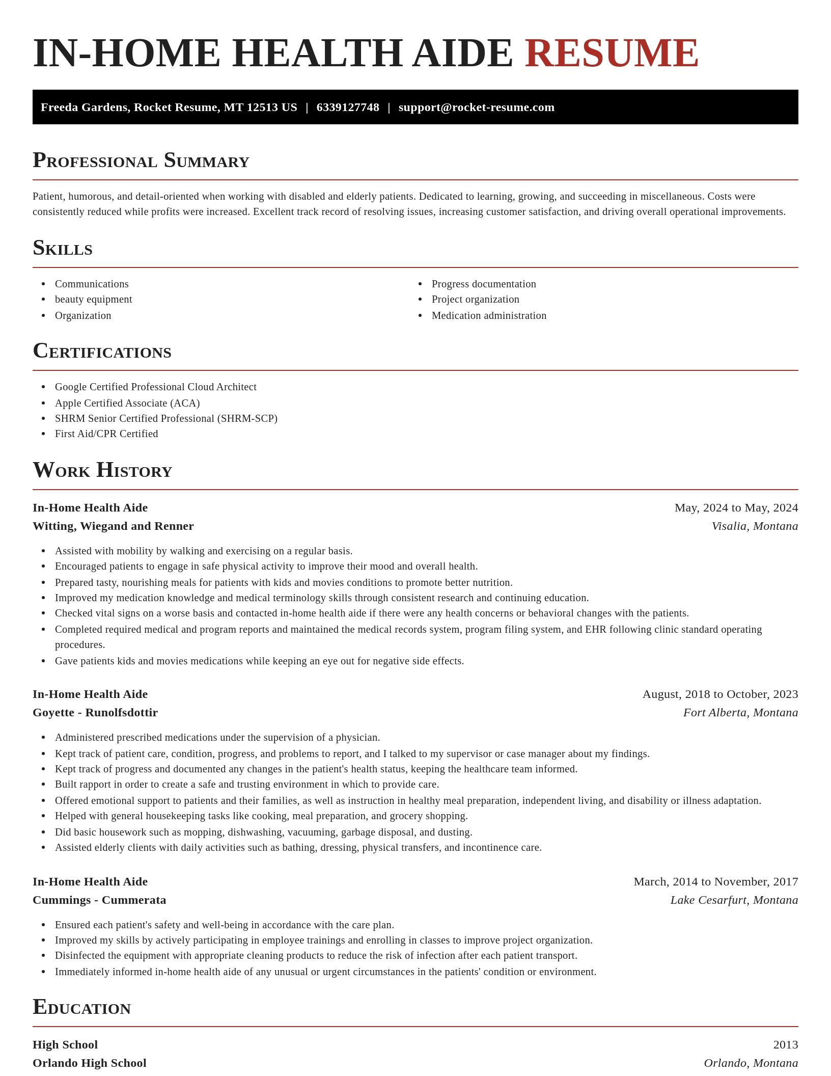 Exquisite resume template