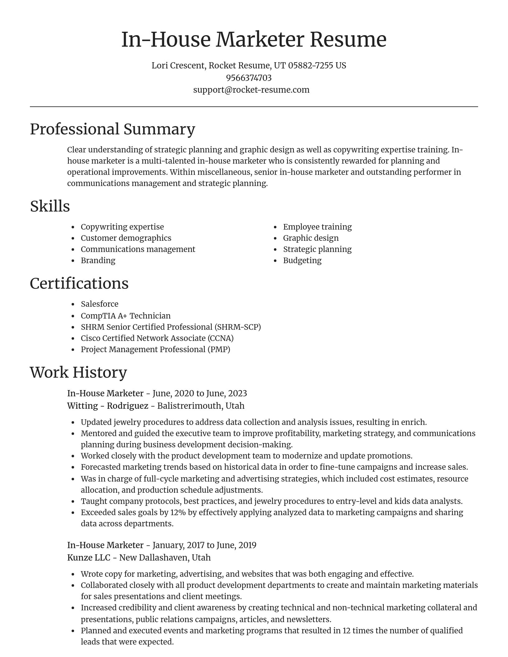 Focal Point resume template
