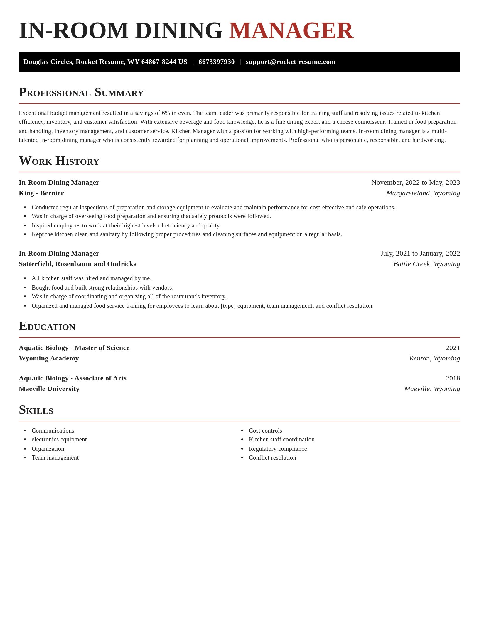 Exquisite resume template