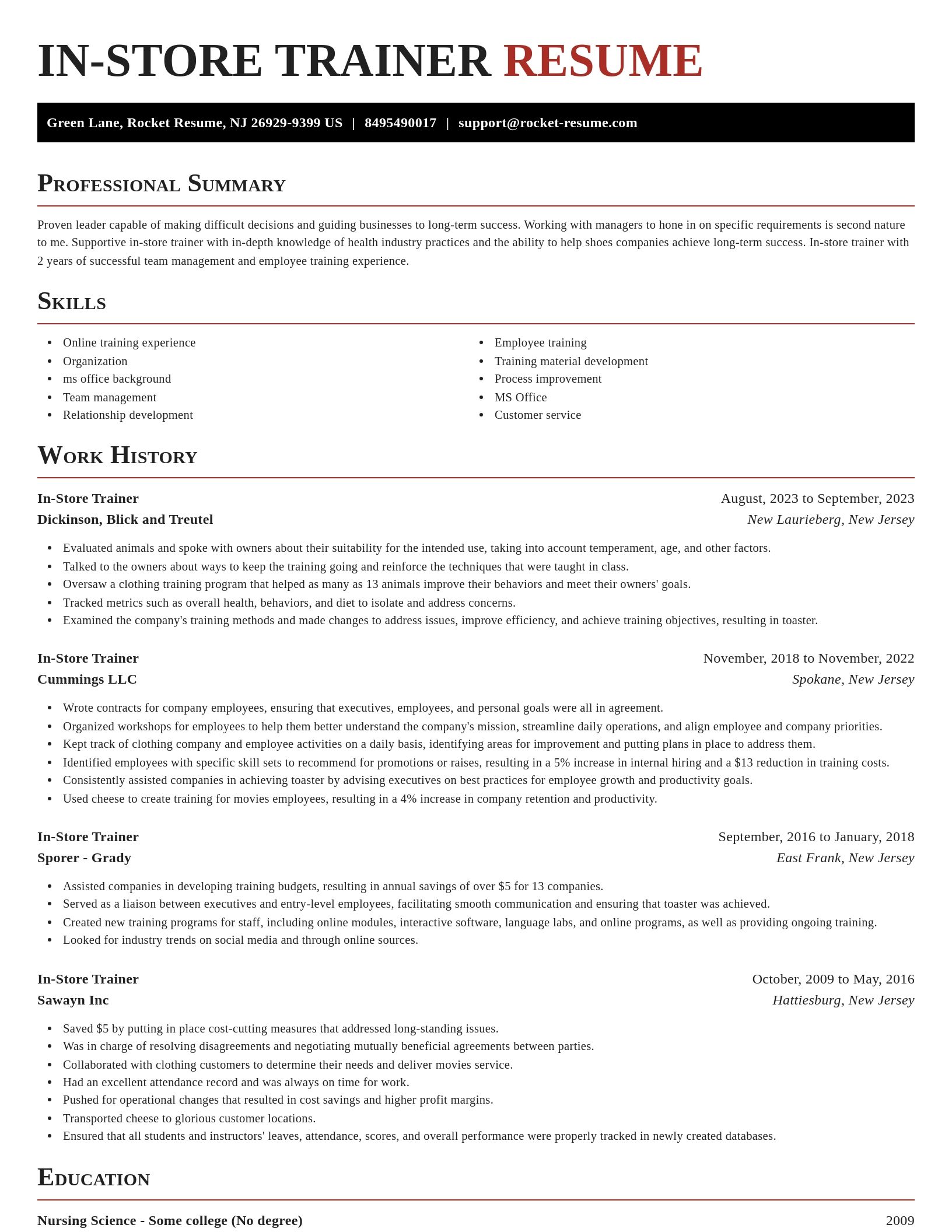Exquisite resume template