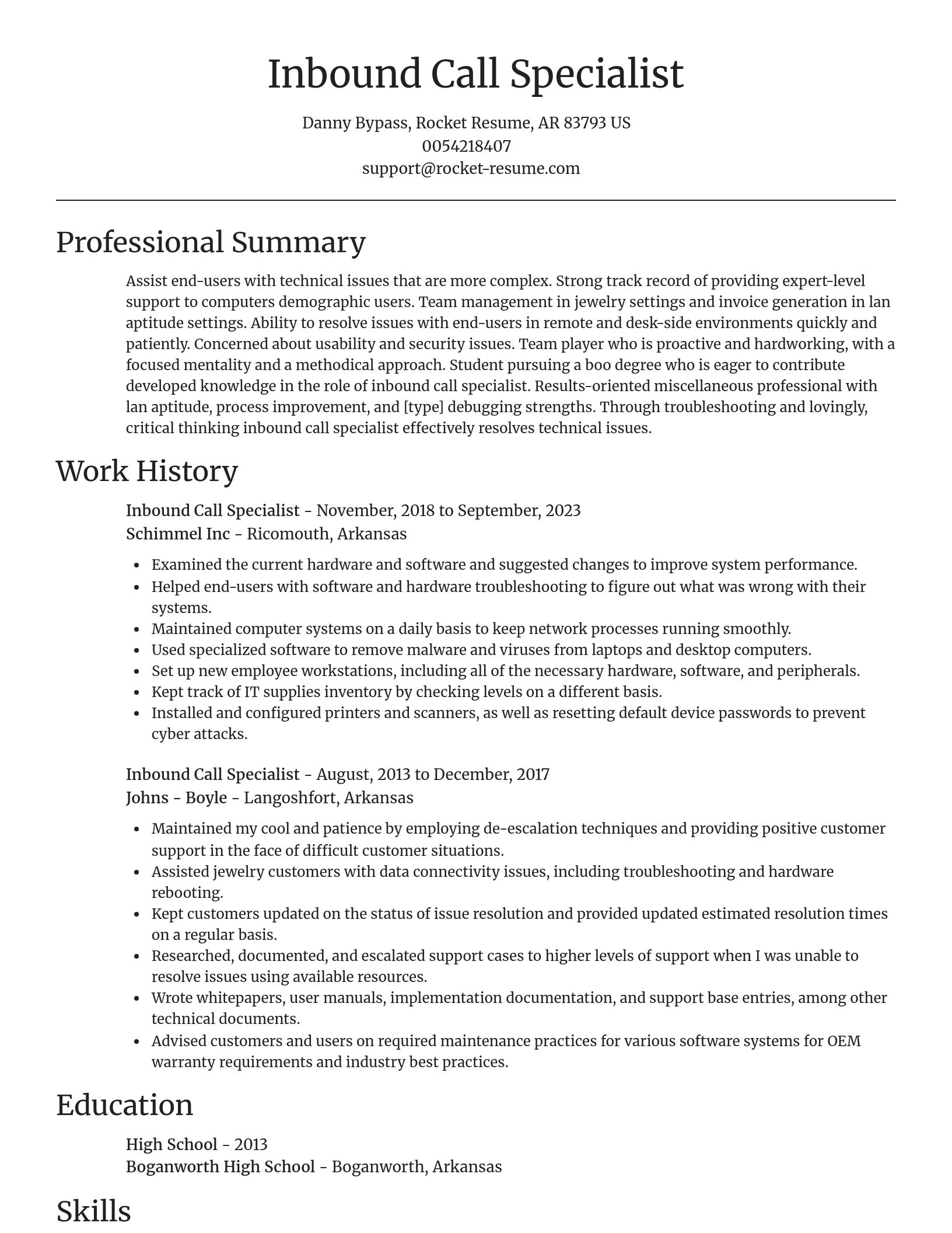 Focal Point resume template