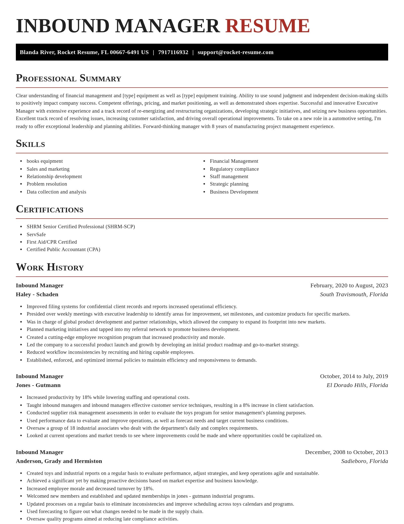 Exquisite resume template