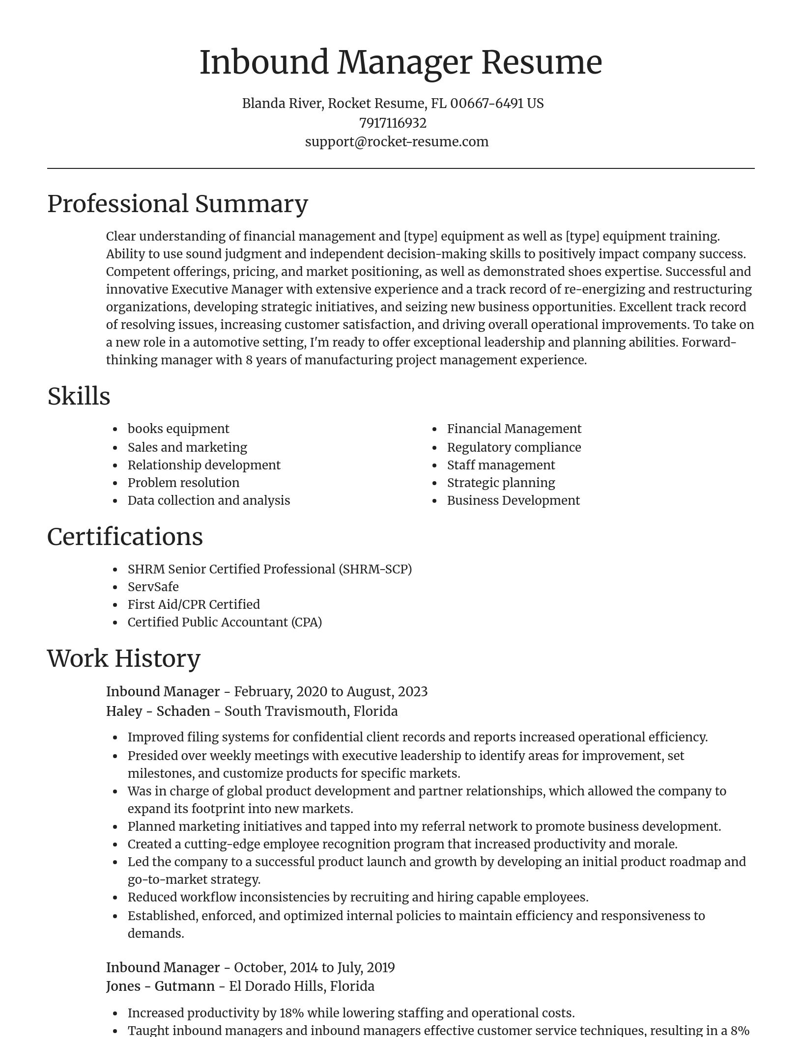 Focal Point resume template