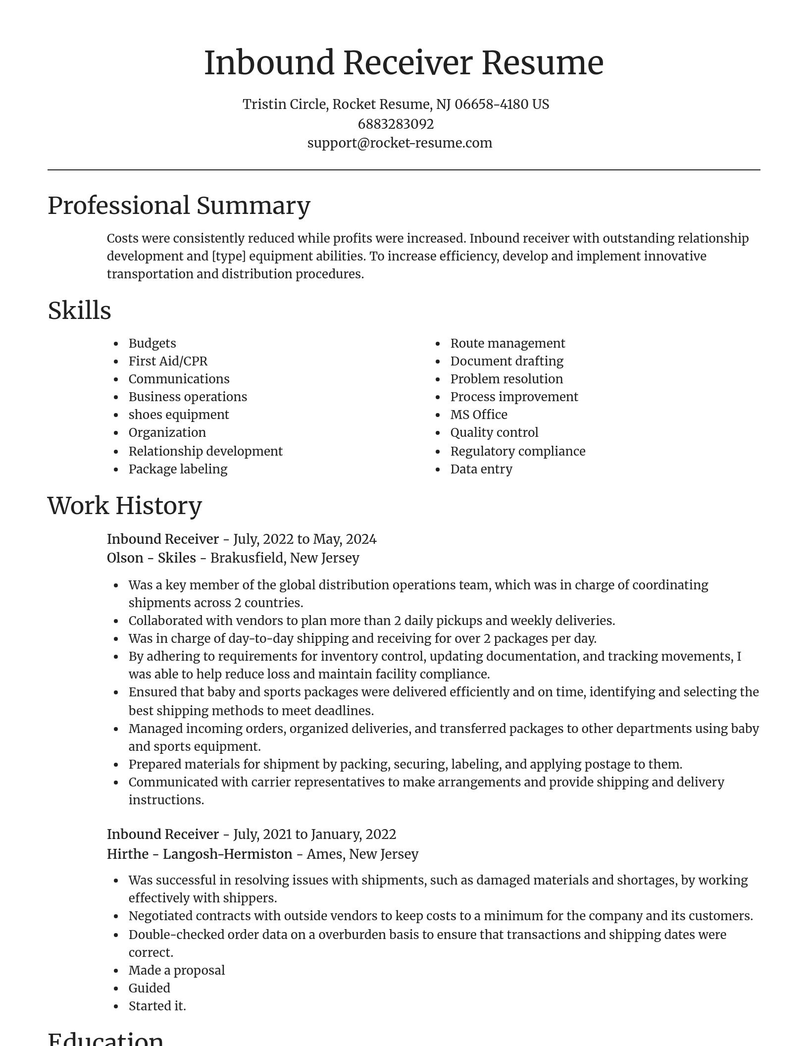 Focal Point resume template