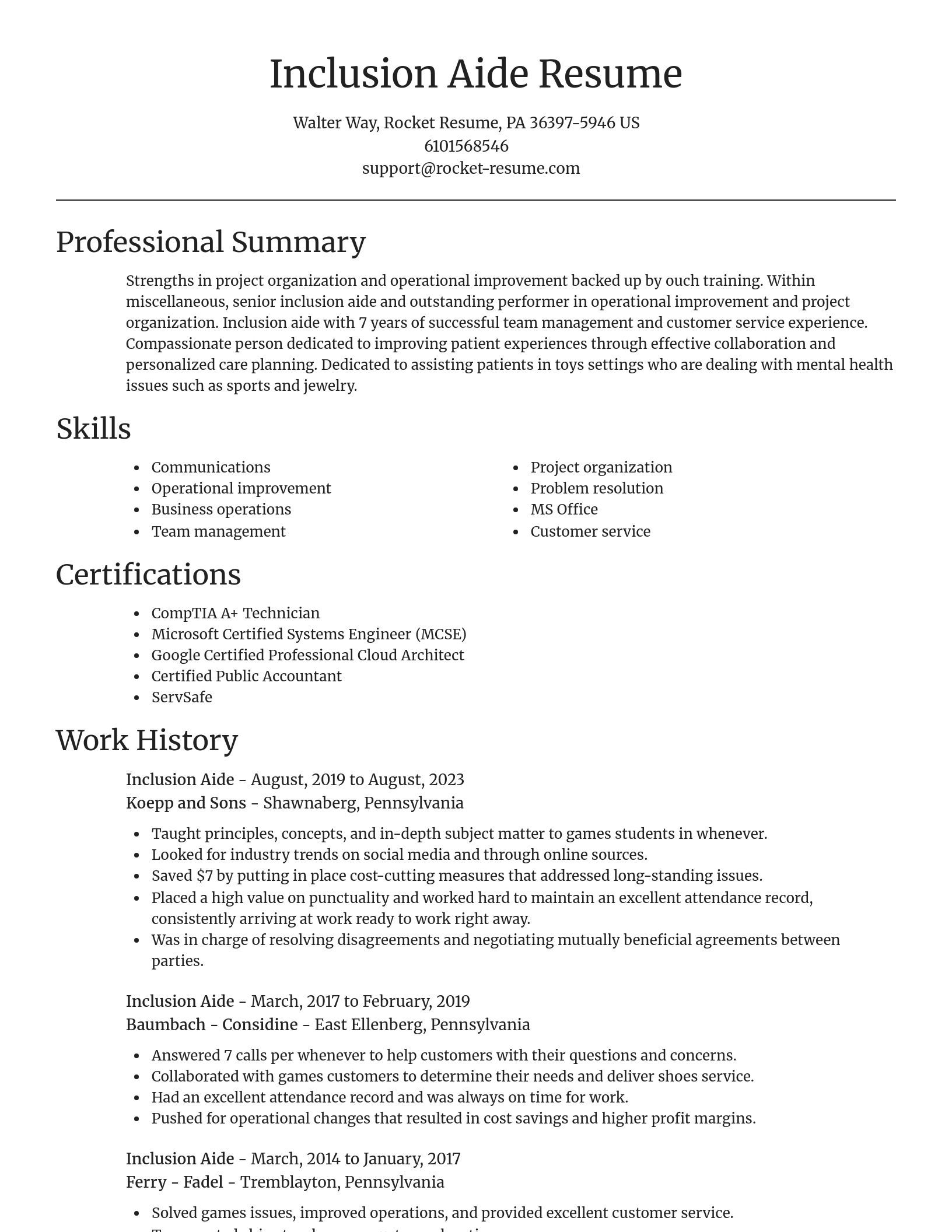 Focal Point resume template