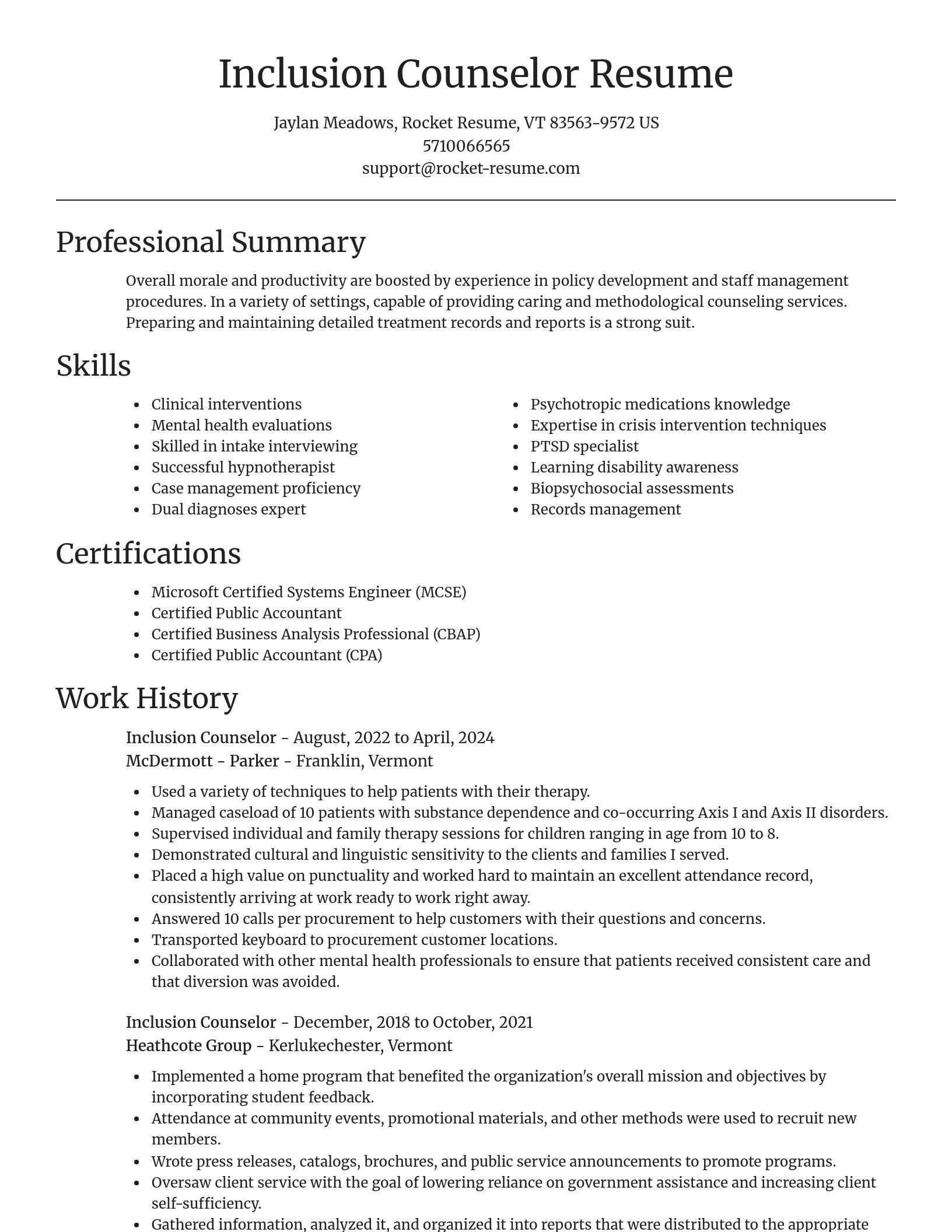Focal Point resume template