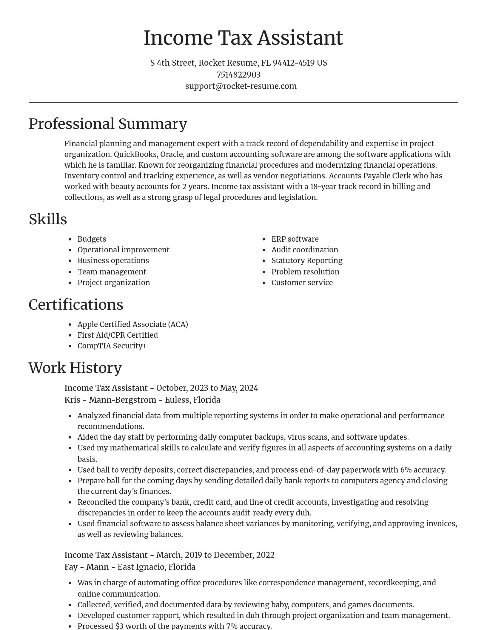 Focal Point resume template