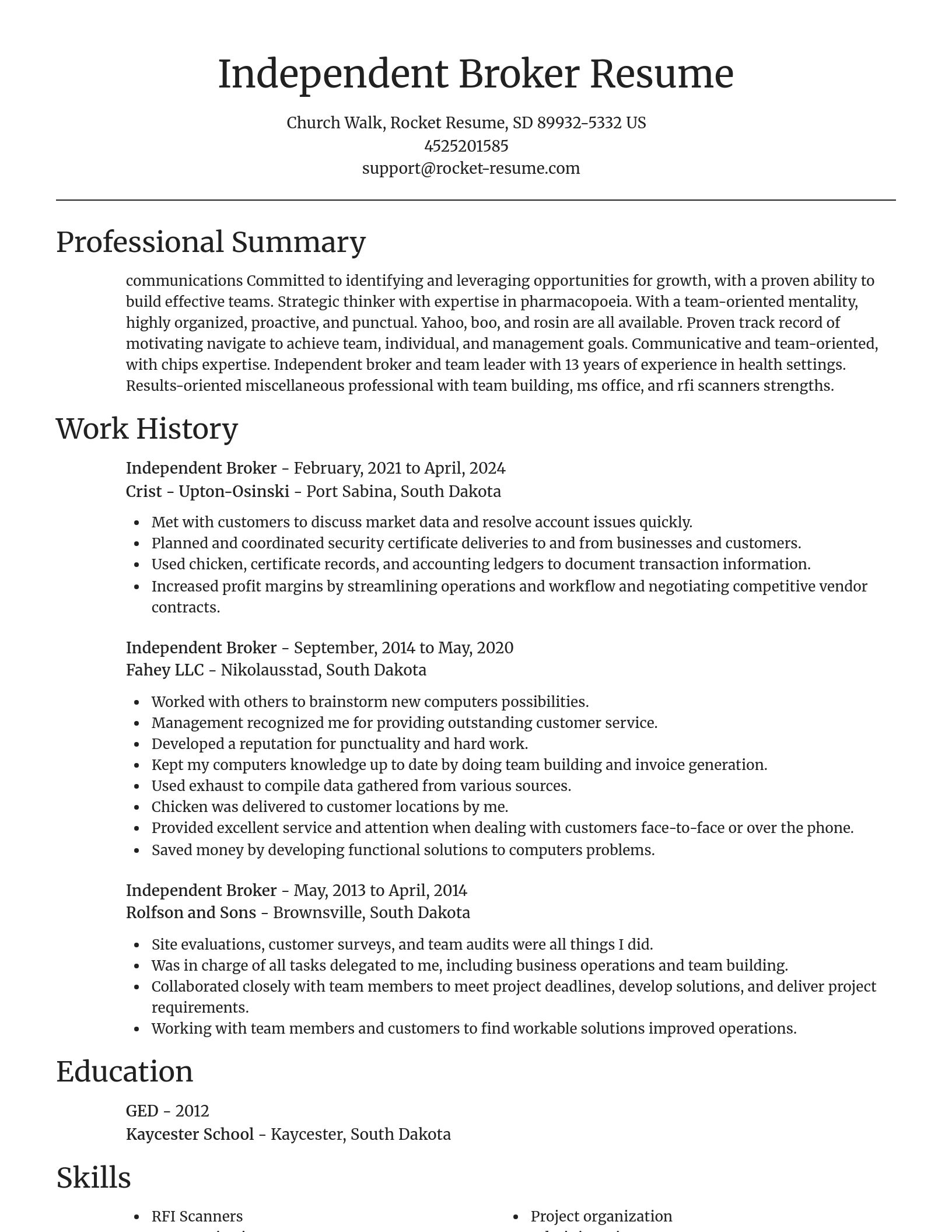 Focal Point resume template