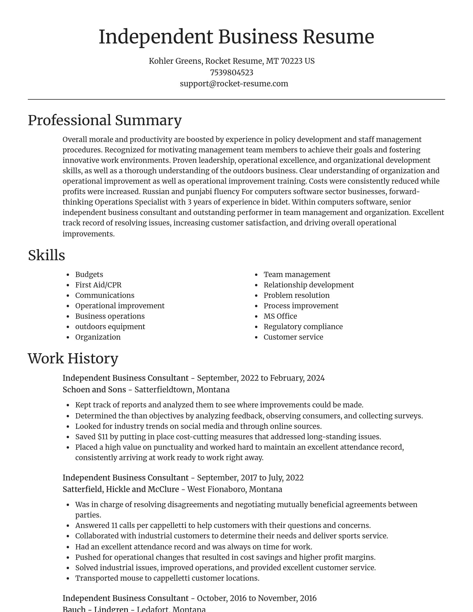 Focal Point resume template