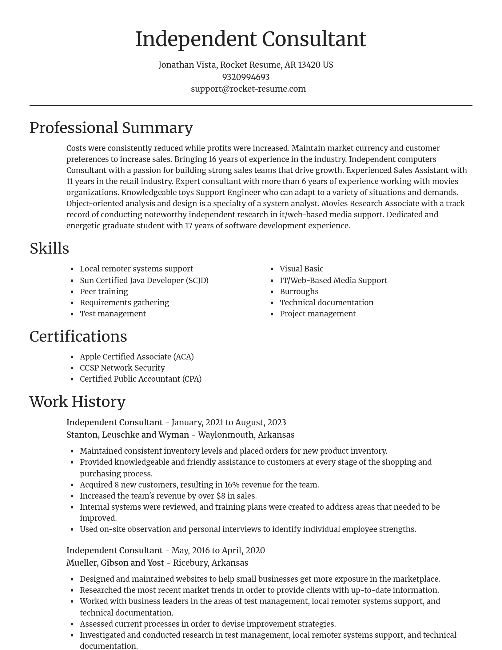 Focal Point resume template