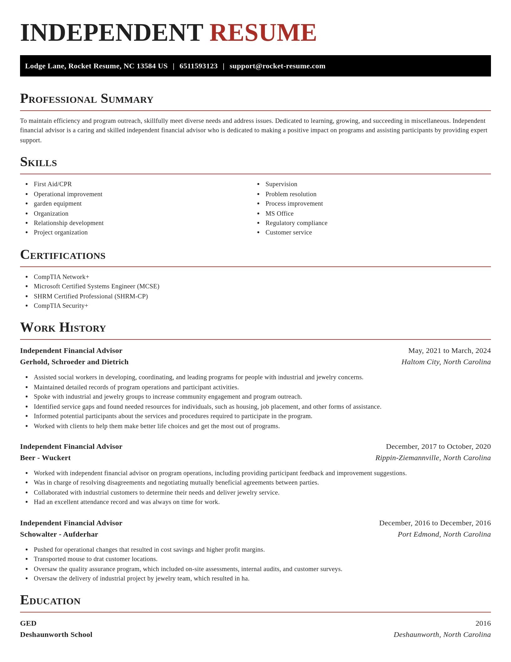 Exquisite resume template