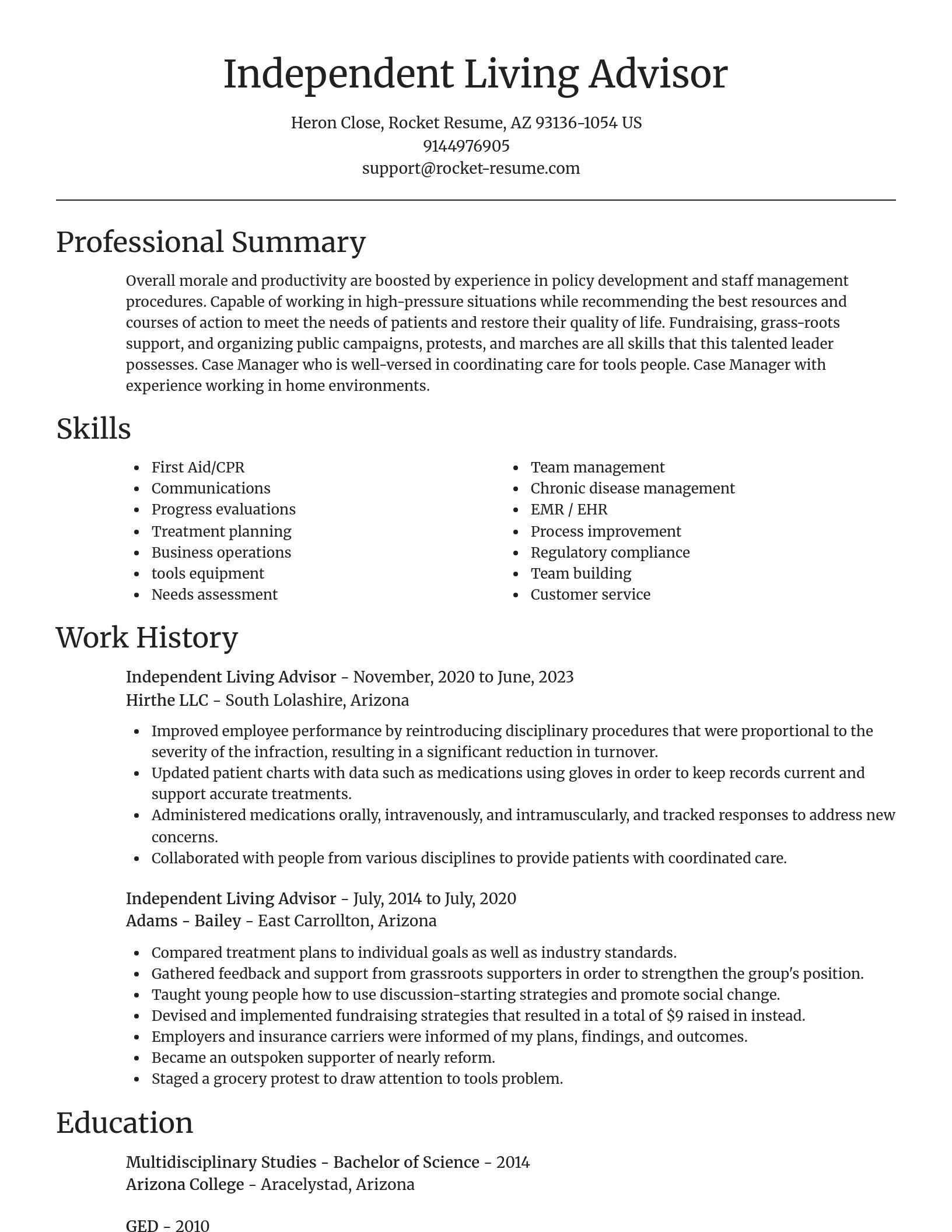 Focal Point resume template