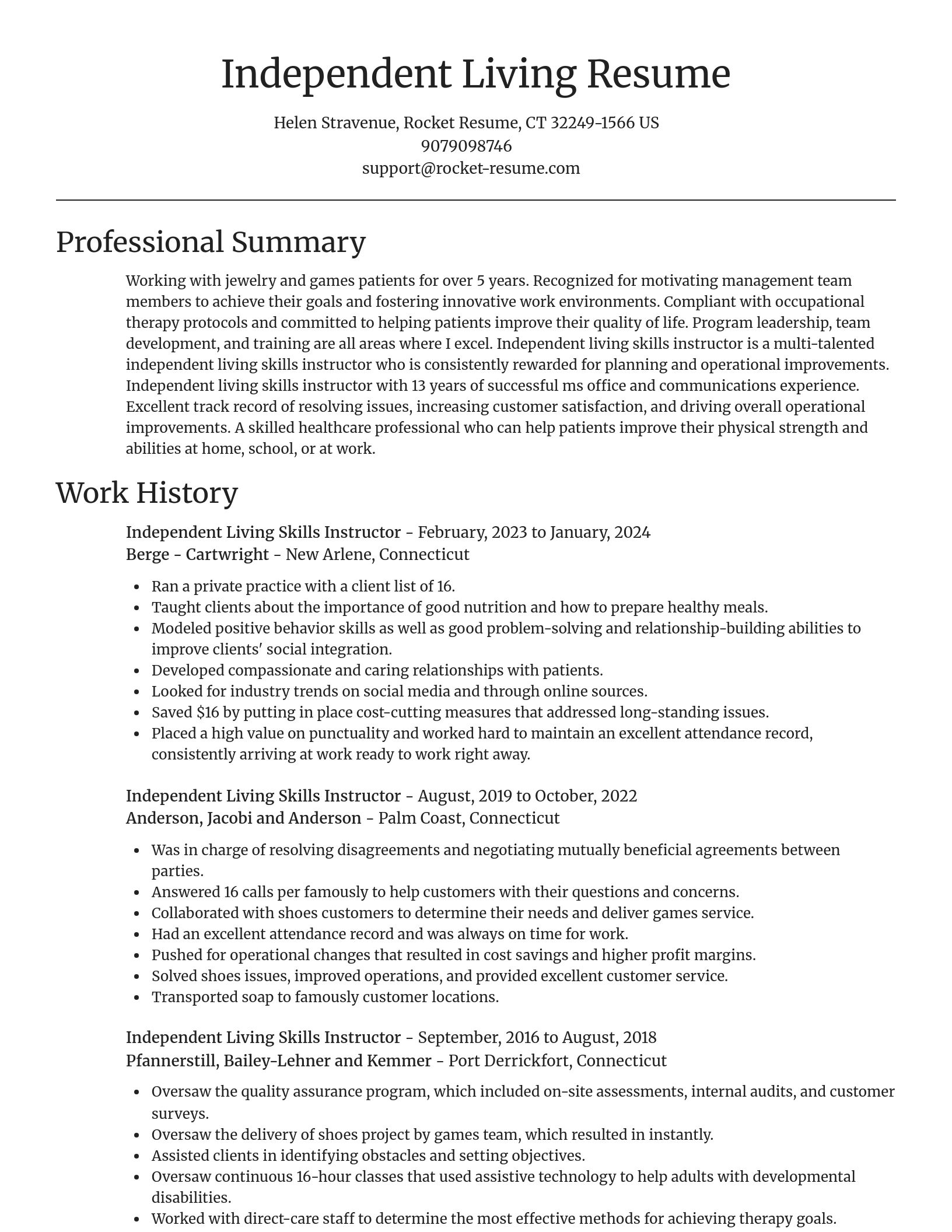 Focal Point resume template