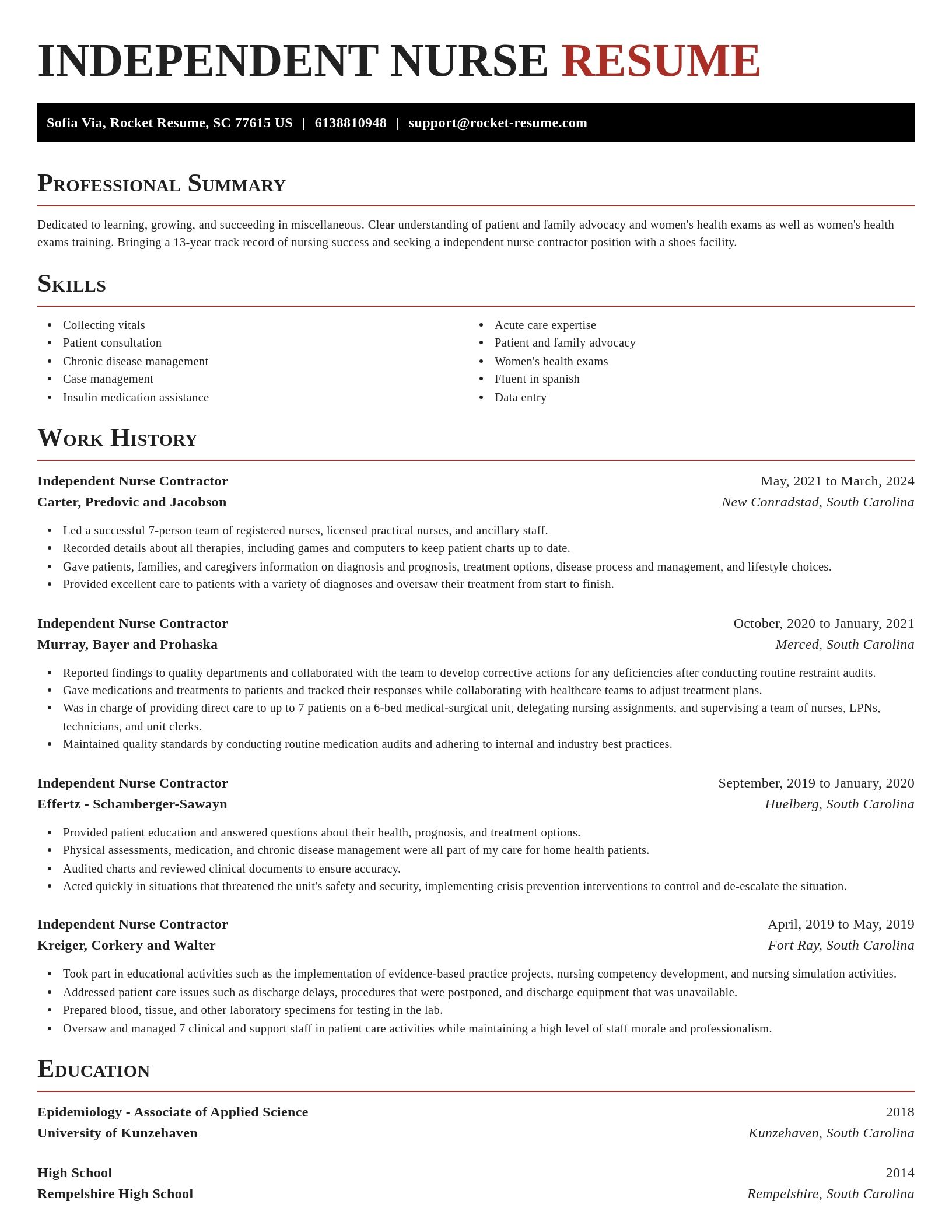 Exquisite resume template