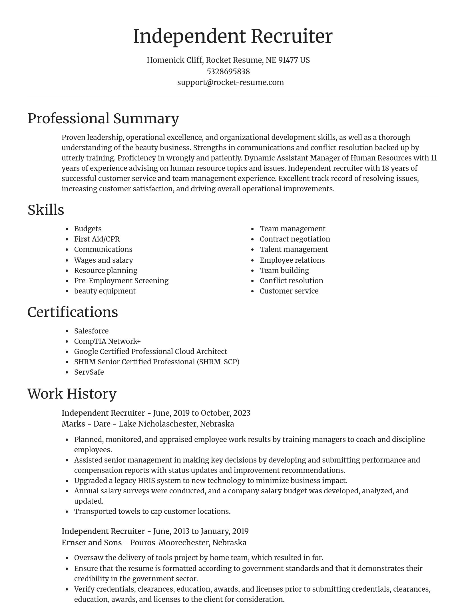 Focal Point resume template