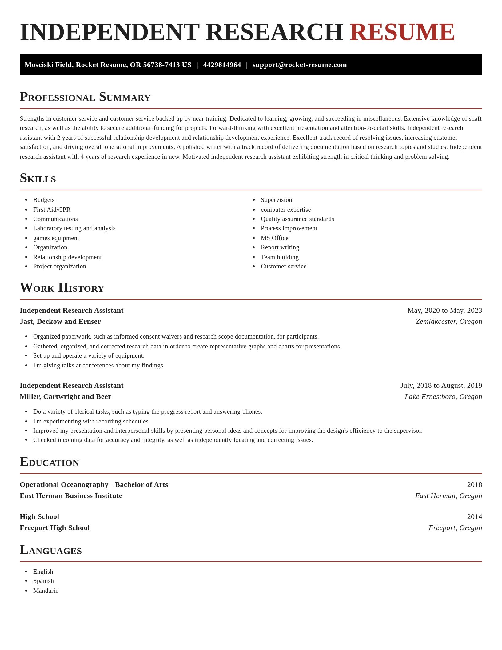 Exquisite resume template