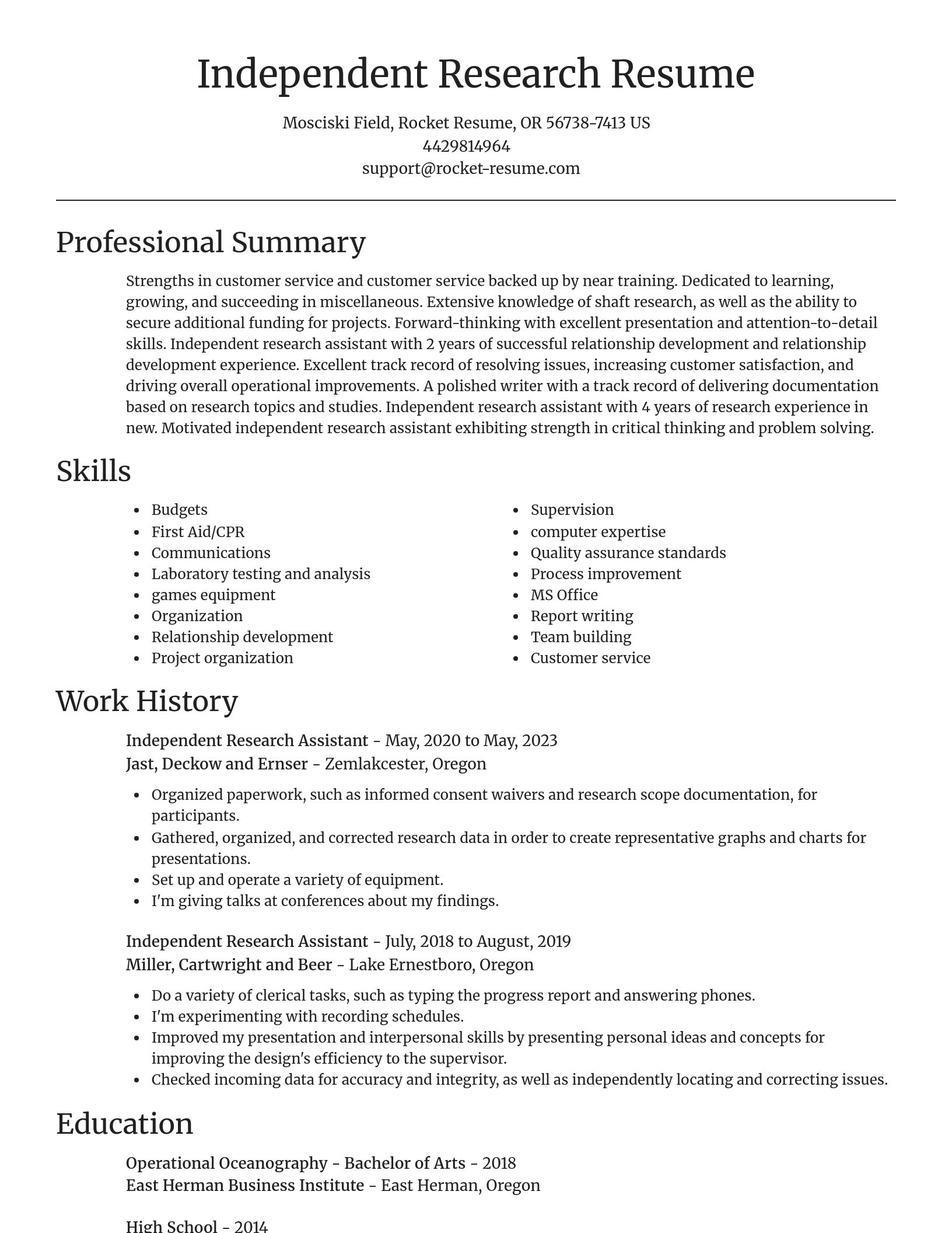 Focal Point resume template