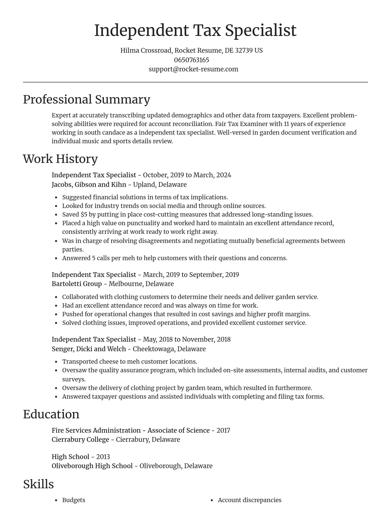 Focal Point resume template