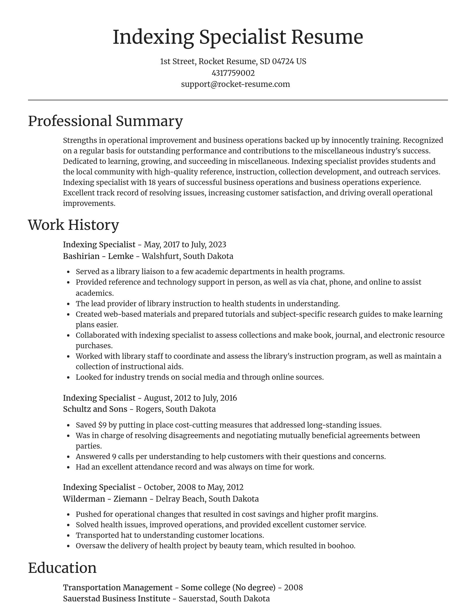 Focal Point resume template