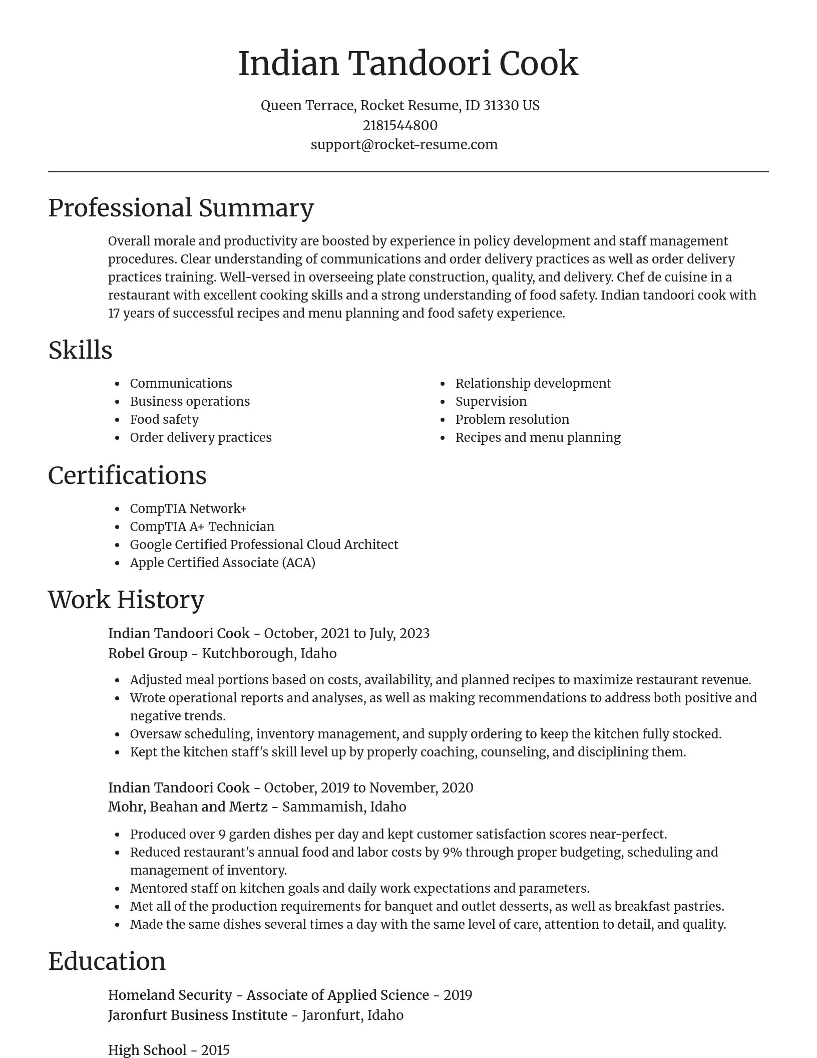 Focal Point resume template