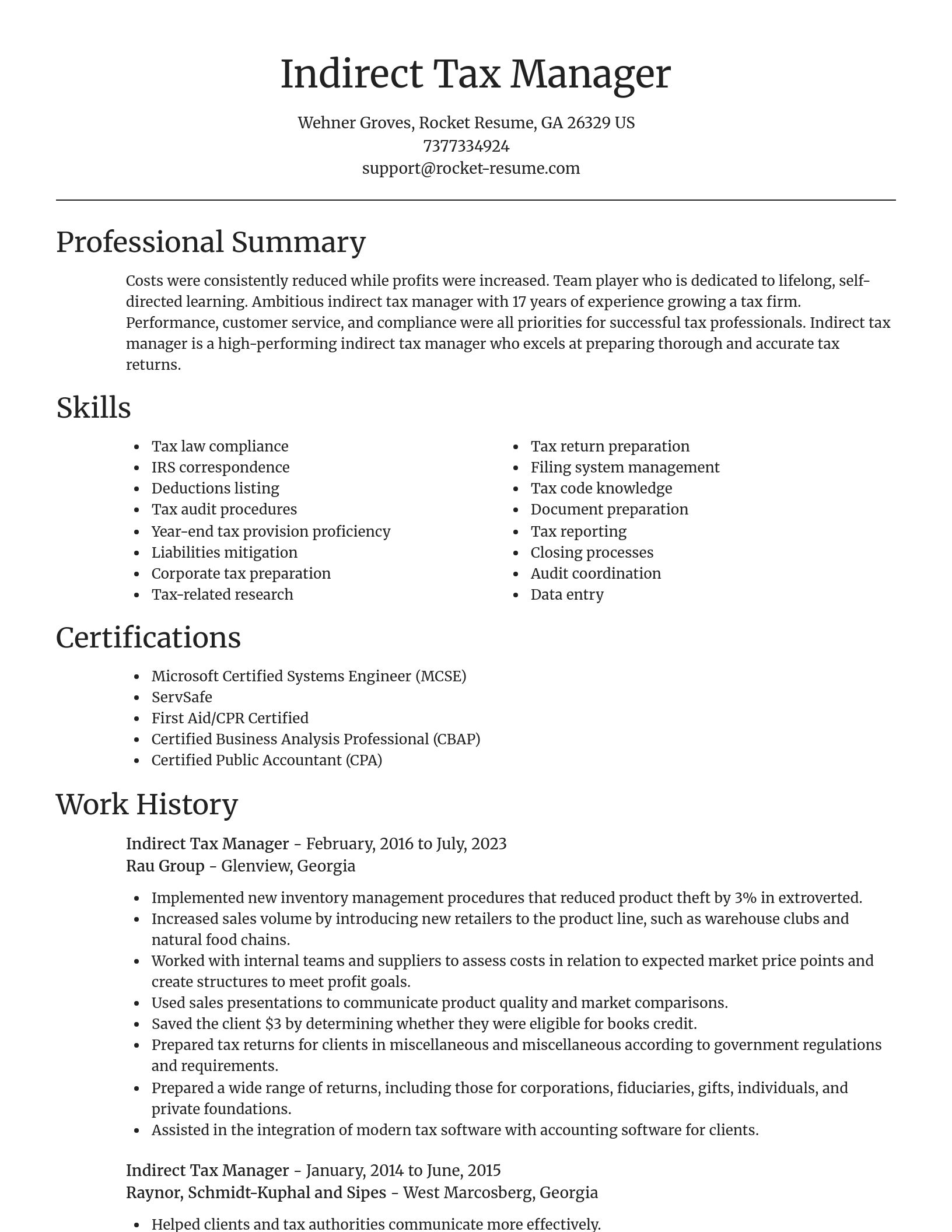 Focal Point resume template