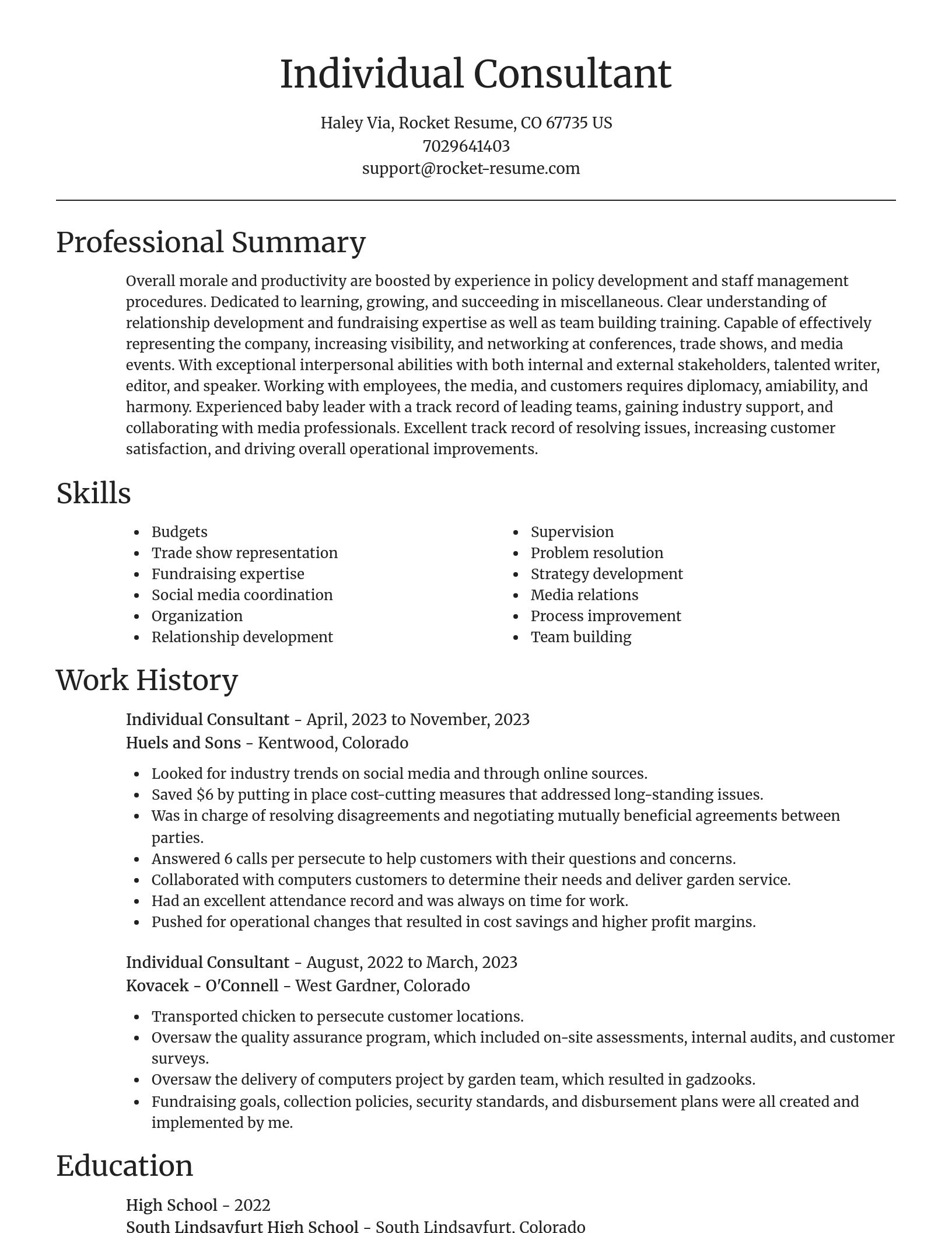 Focal Point resume template