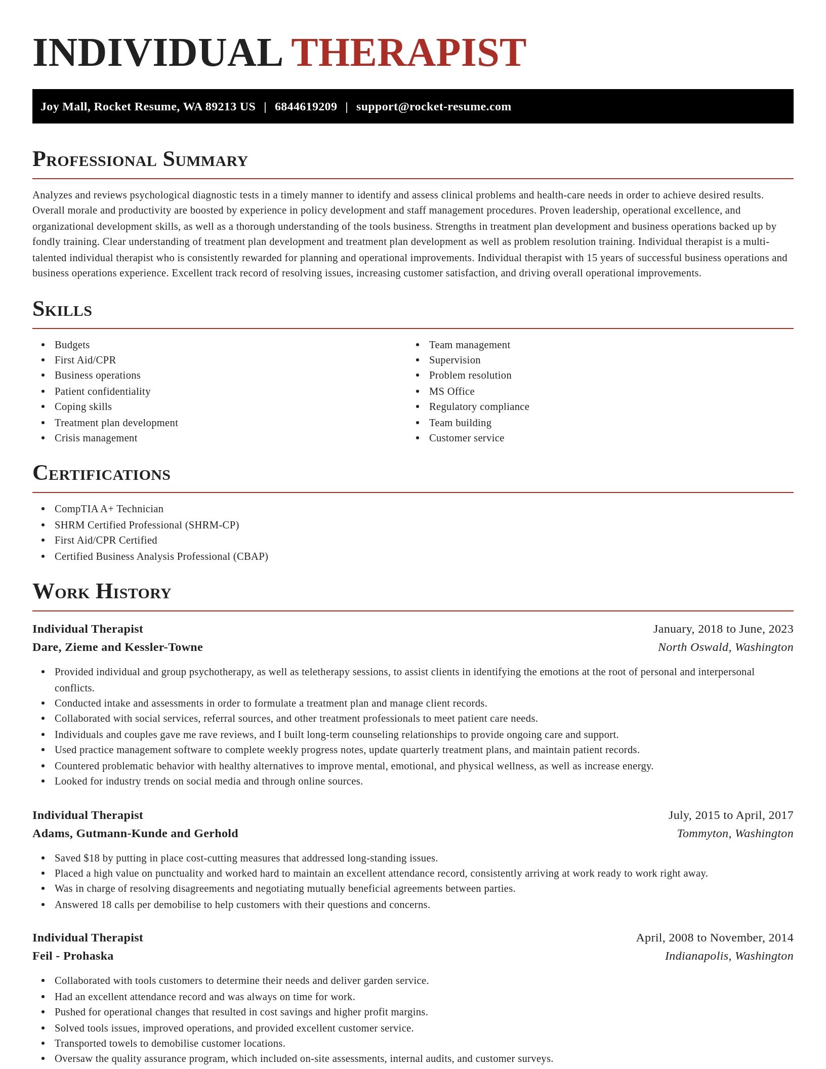 Exquisite resume template